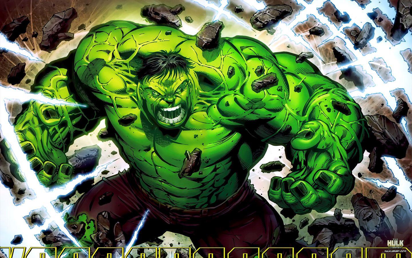 1440x900 New52 Superman and Ban vs Hulk and Deadpool