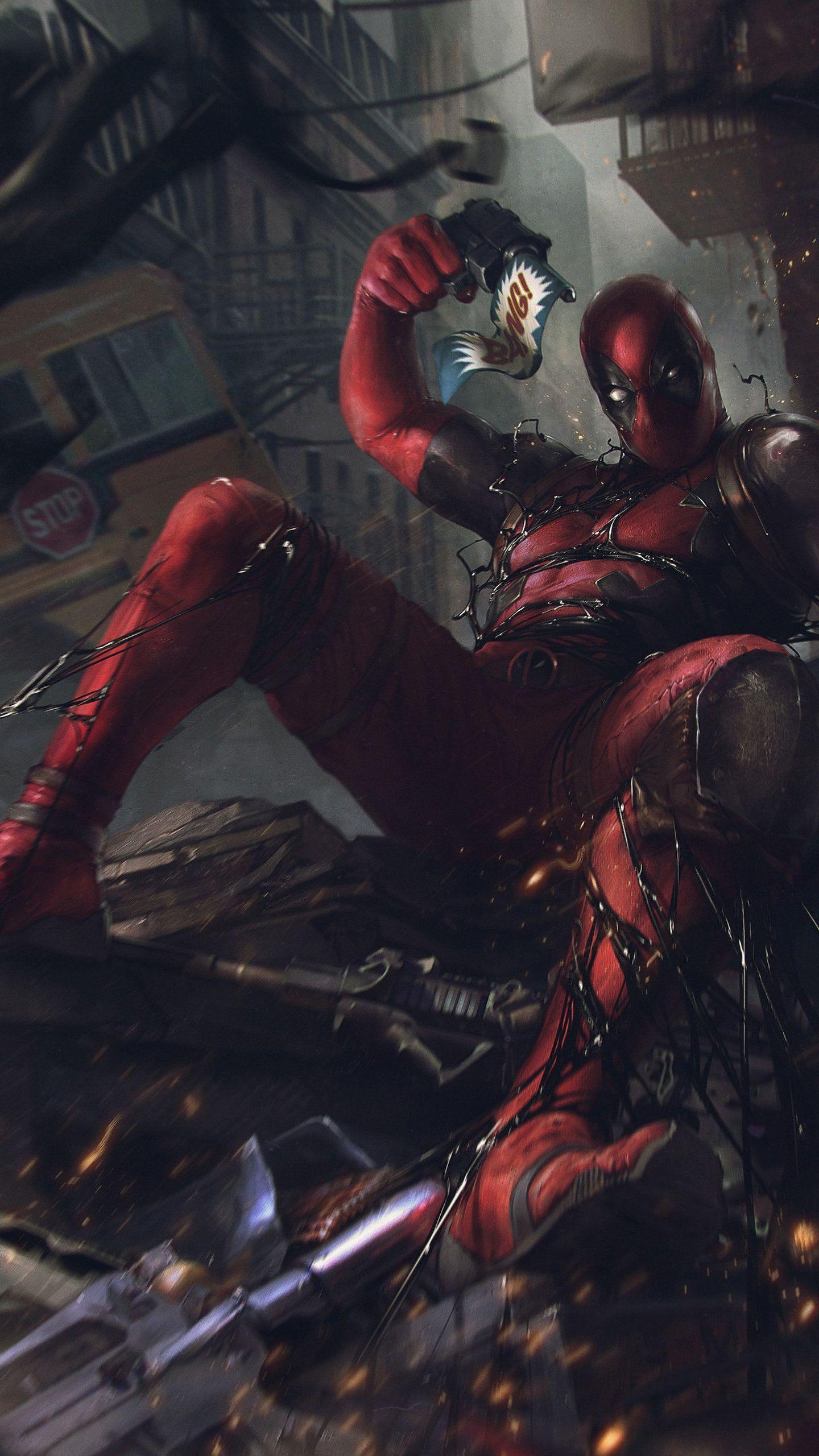 1440x2560 Deadpool vs Venom Symbiote, HD Superheroes Wallpaper Photo and Picture ID. Deadpool comic, Mysterio marvel, Superhero