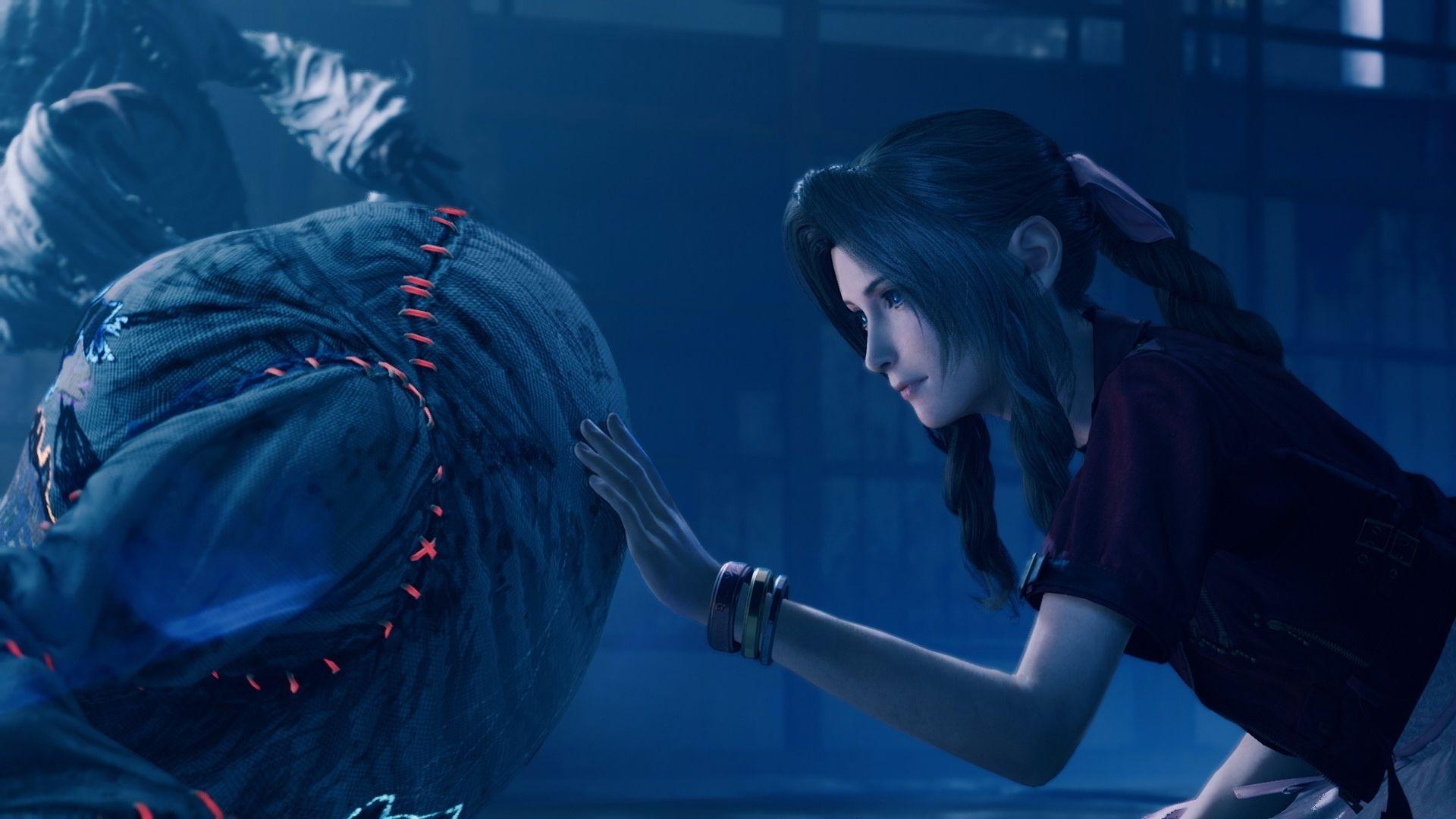 1920x1080 Download 1920x1080 Aerith Gainsborough, Final Fantasy Vii Remake, Profile View Wallpaper for Widescreen