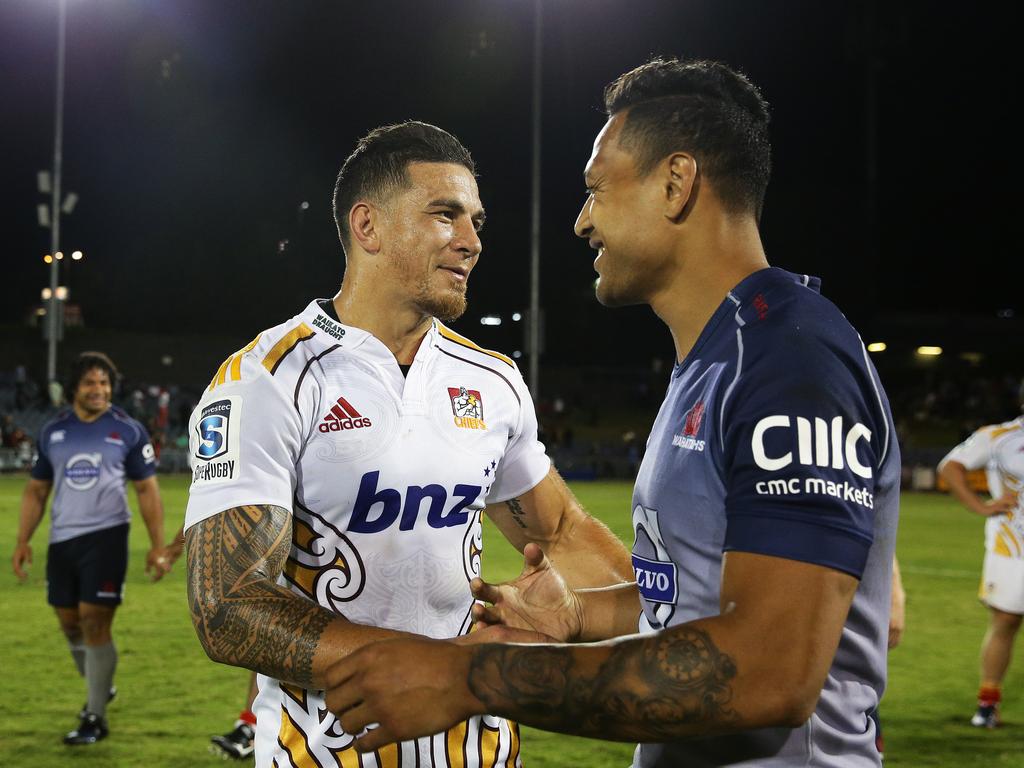 1024x768 Super League, Catalans Dragons v Toronto Wolfpack, Sonny Bill Williams, Israel Folau