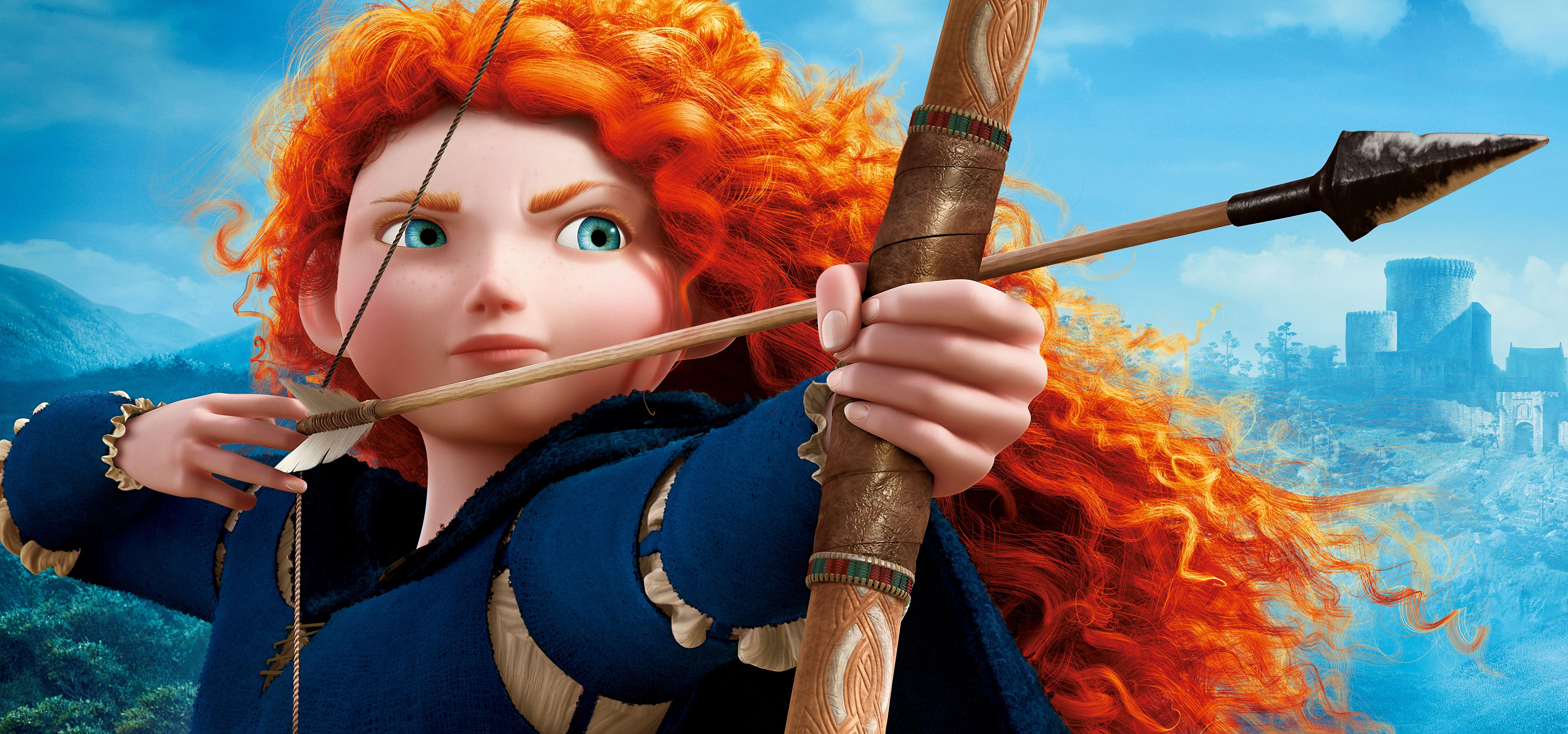 6266x2934 K, #Brave, #Princess Merida, #Disney Princess, #Animation. Mocah.org HD Wallpaper
