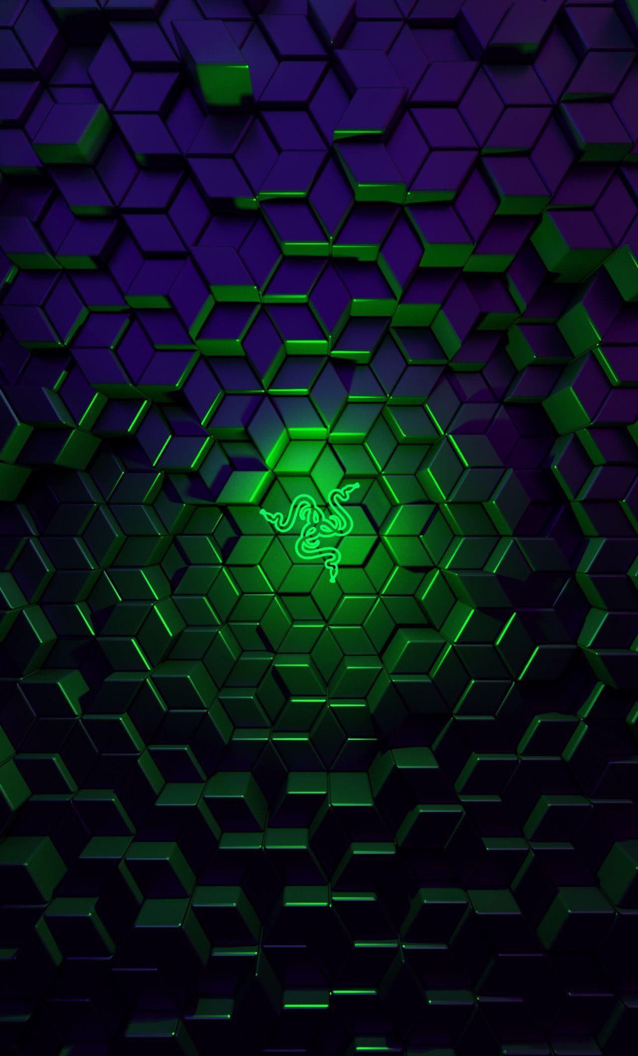1280x2120 Razer Logo Glowing 4k iPhone HD 4k Wallpaper, Image, Background, Photo and Picture