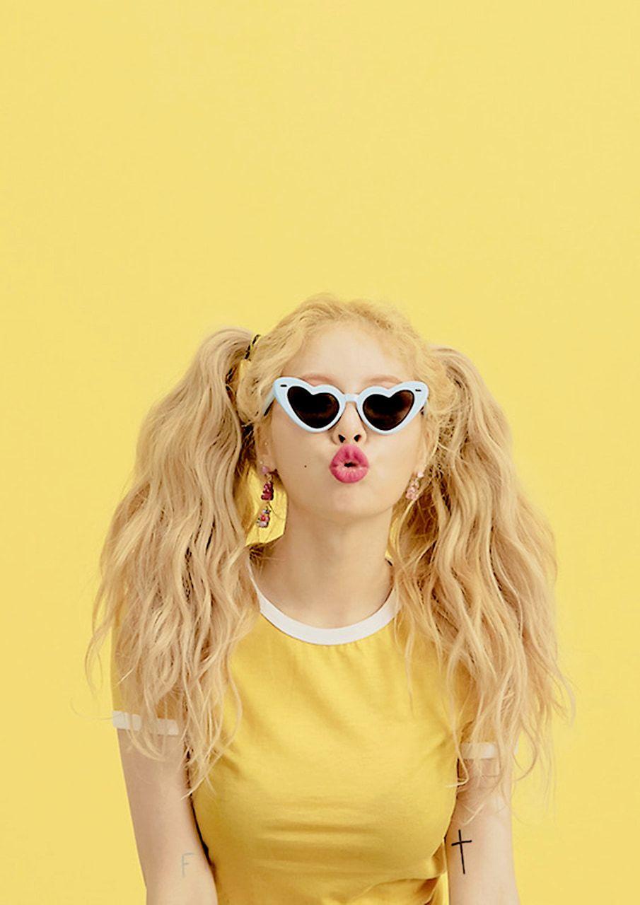 905x1280 hyuna, wallpaper, yellow and ulzzang