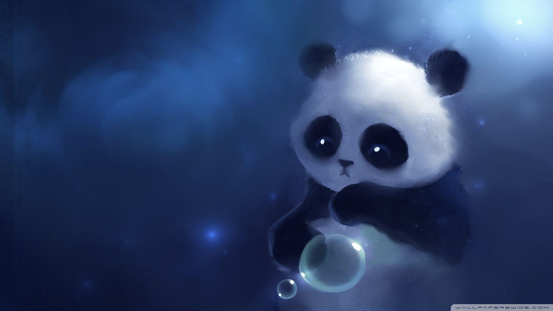 1920x1080 Sad Panda Painting Ultra HD Desktop Background Wallpaper for 4K UHD TV : Widescreen & UltraWide Desktop & Laptop : Tablet