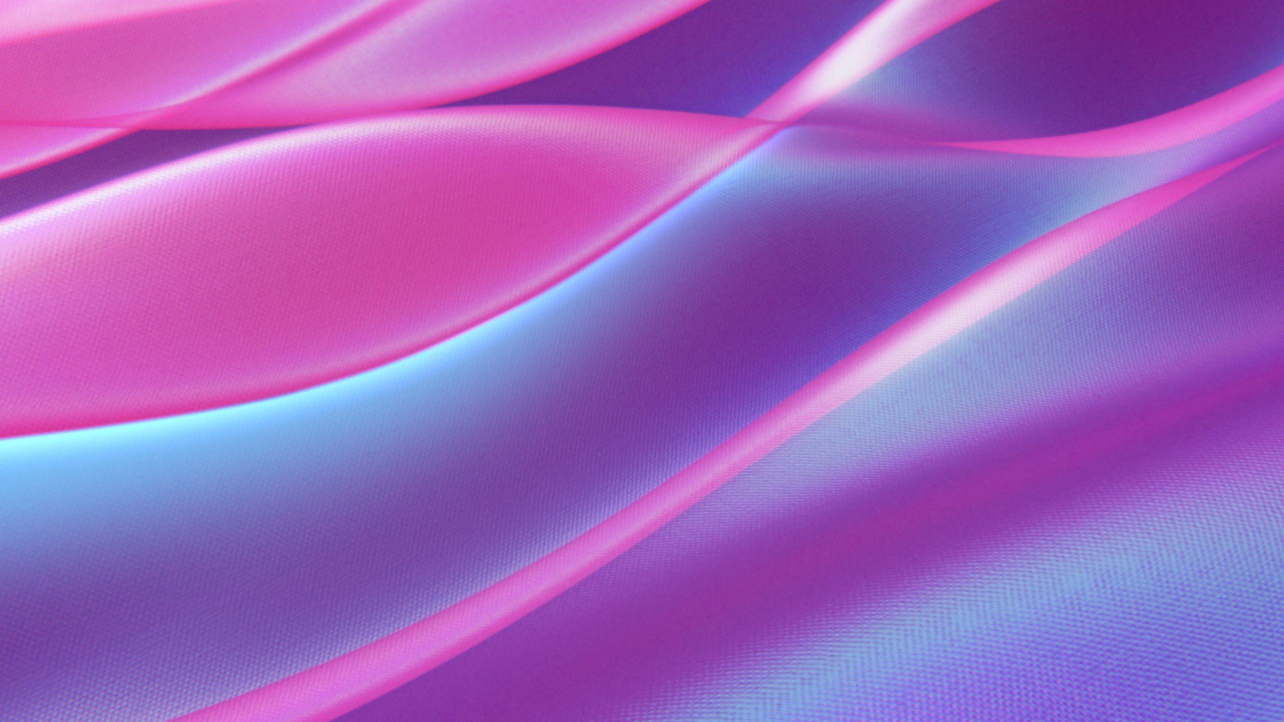 2560x1440 Wallpaper 4k Pink Neon Flow 5K Flow, Lowpoly, Neon, Pink