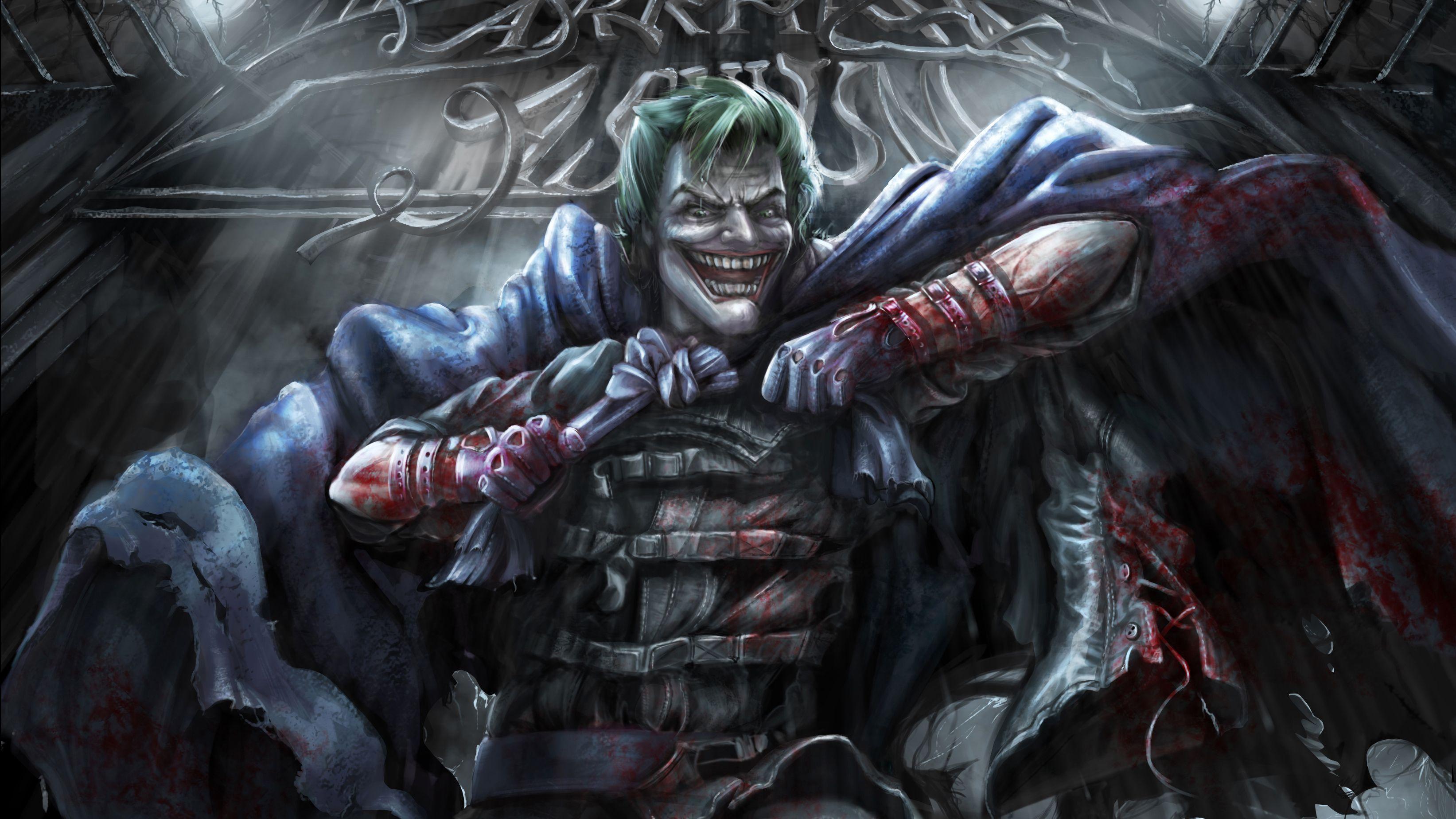 Wallpaper Batman: Arkham Asylum, Batman, Joker, arkham for mobile and  desktop, section игры, resolution 1920x1290 - download