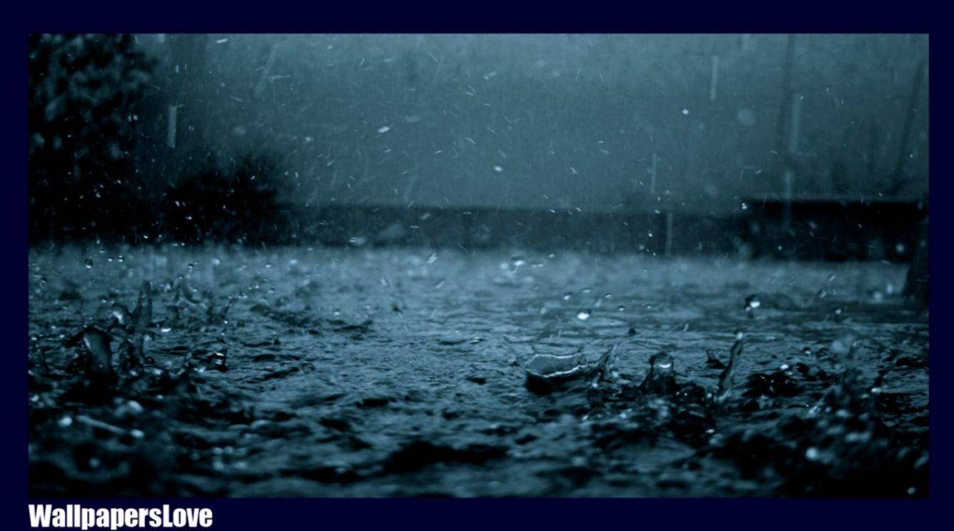 1336x744 Rain Live Wallpaper