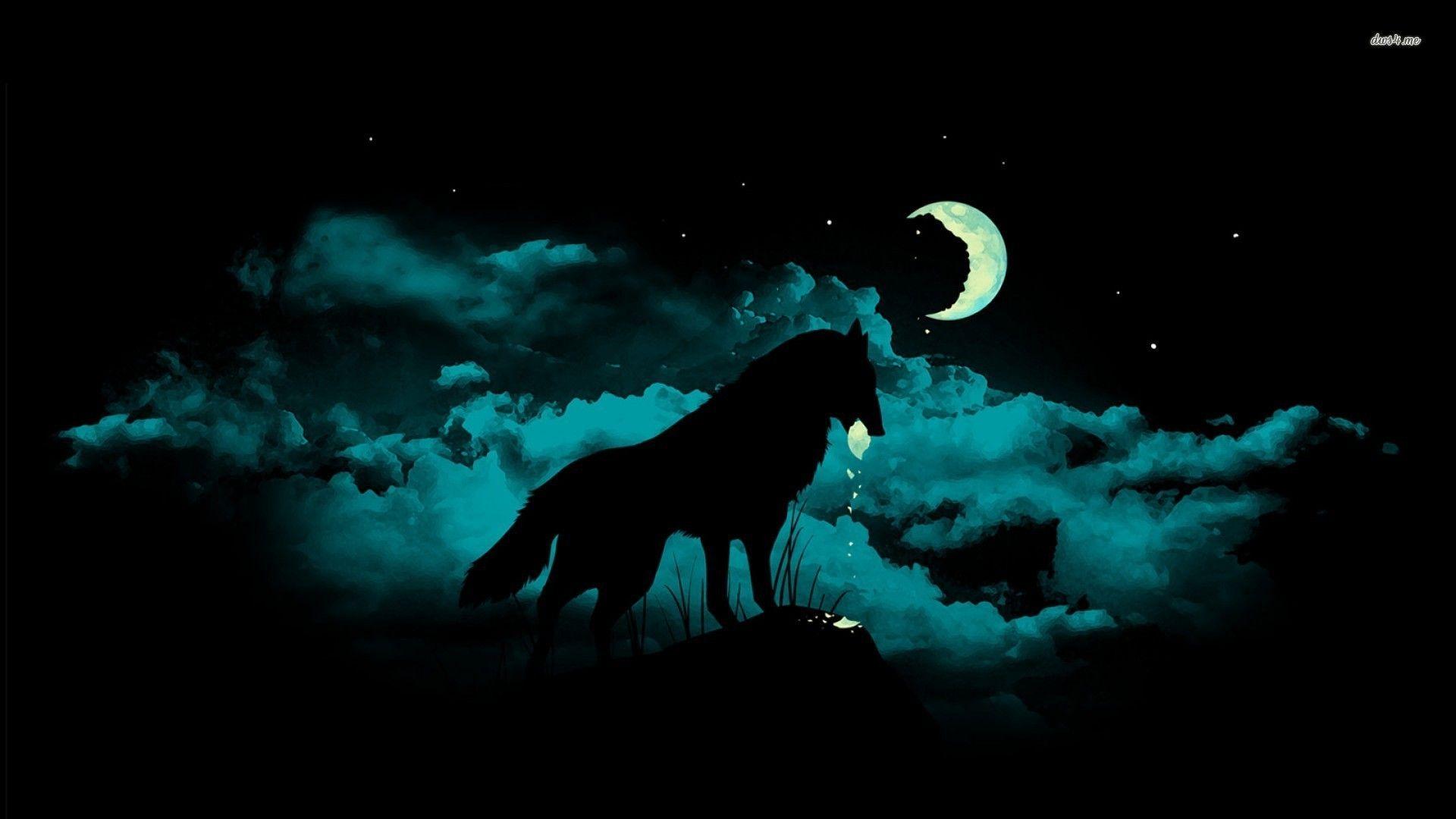 1920x1080 Wolf Art Wallpaper