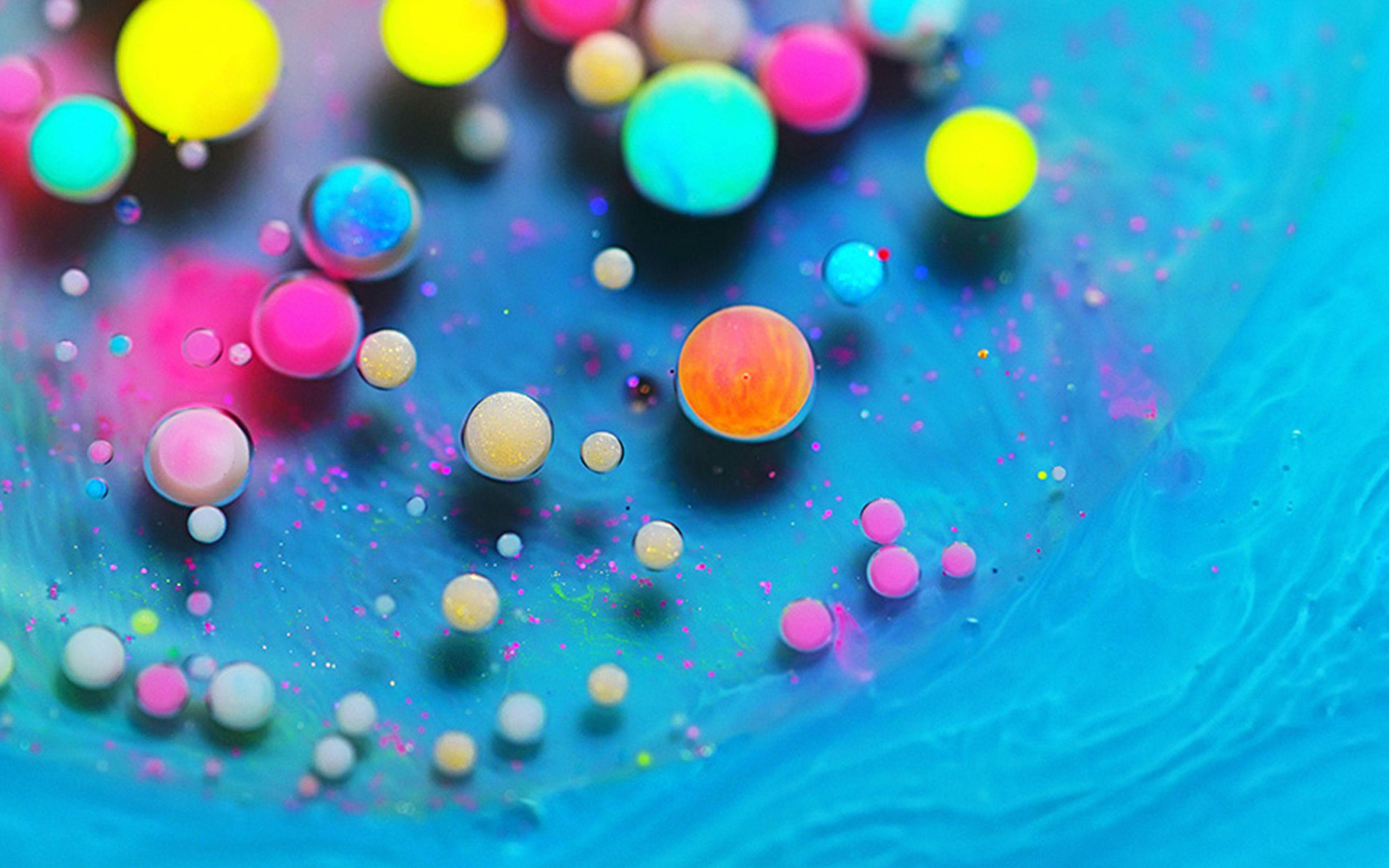 3840x2400 Bubble Color Abstract Pattern Background Wallpaper