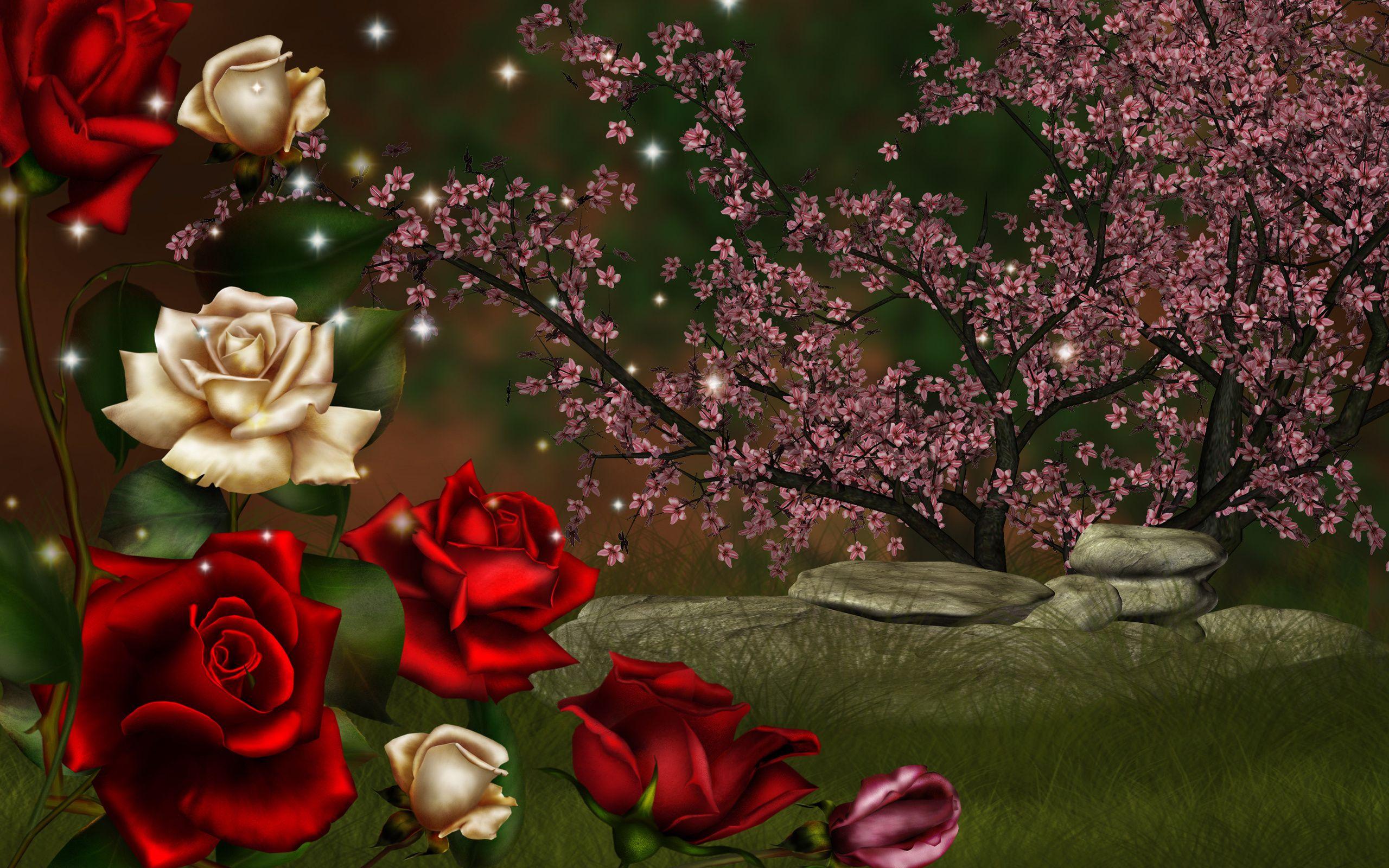 Red Roses Art Wallpapers - Top Free Red Roses Art Backgrounds
