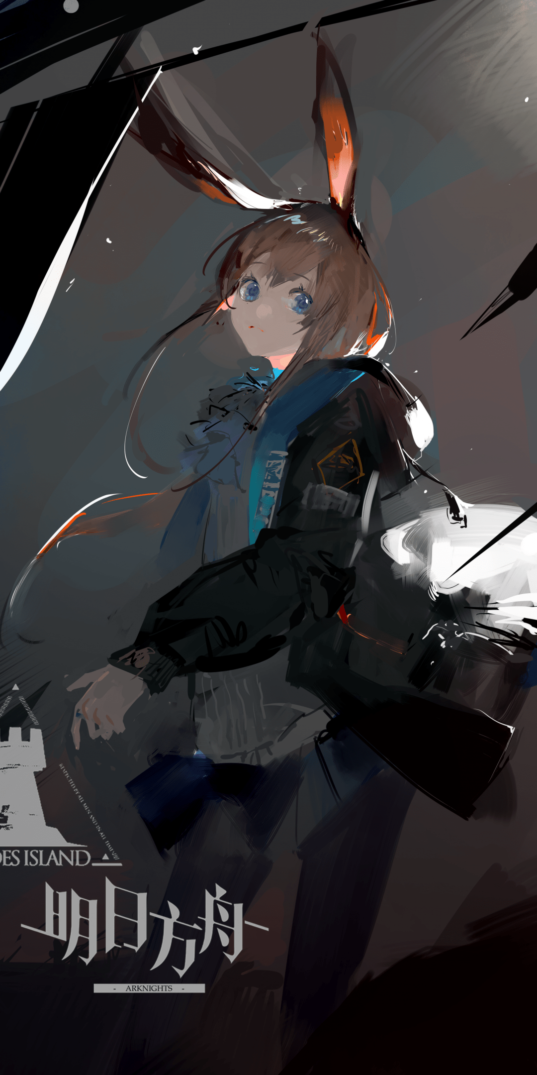 1080x2160 Download 1080x2160 Amiya, Arknights, Bunny Ears, Painting, Anime Games Wallpaper for Huawei Mate 10