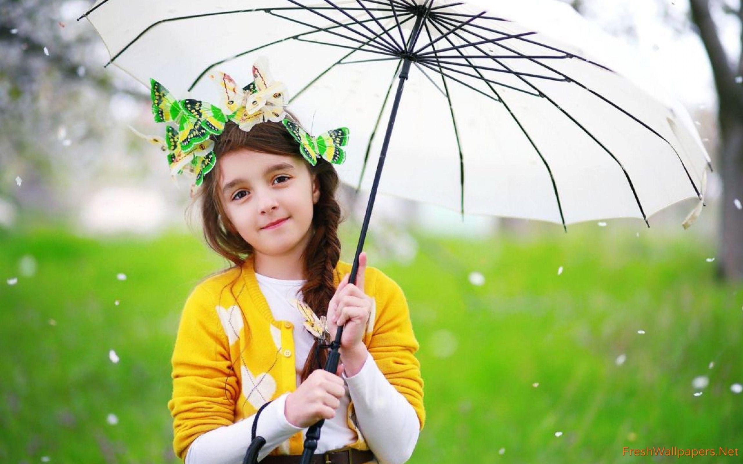 2560x1600 Cute Umbrella Wallpaper For Mac #PN3. Cute baby girl picture, Cute baby girl wallpaper, Baby girl wallpaper
