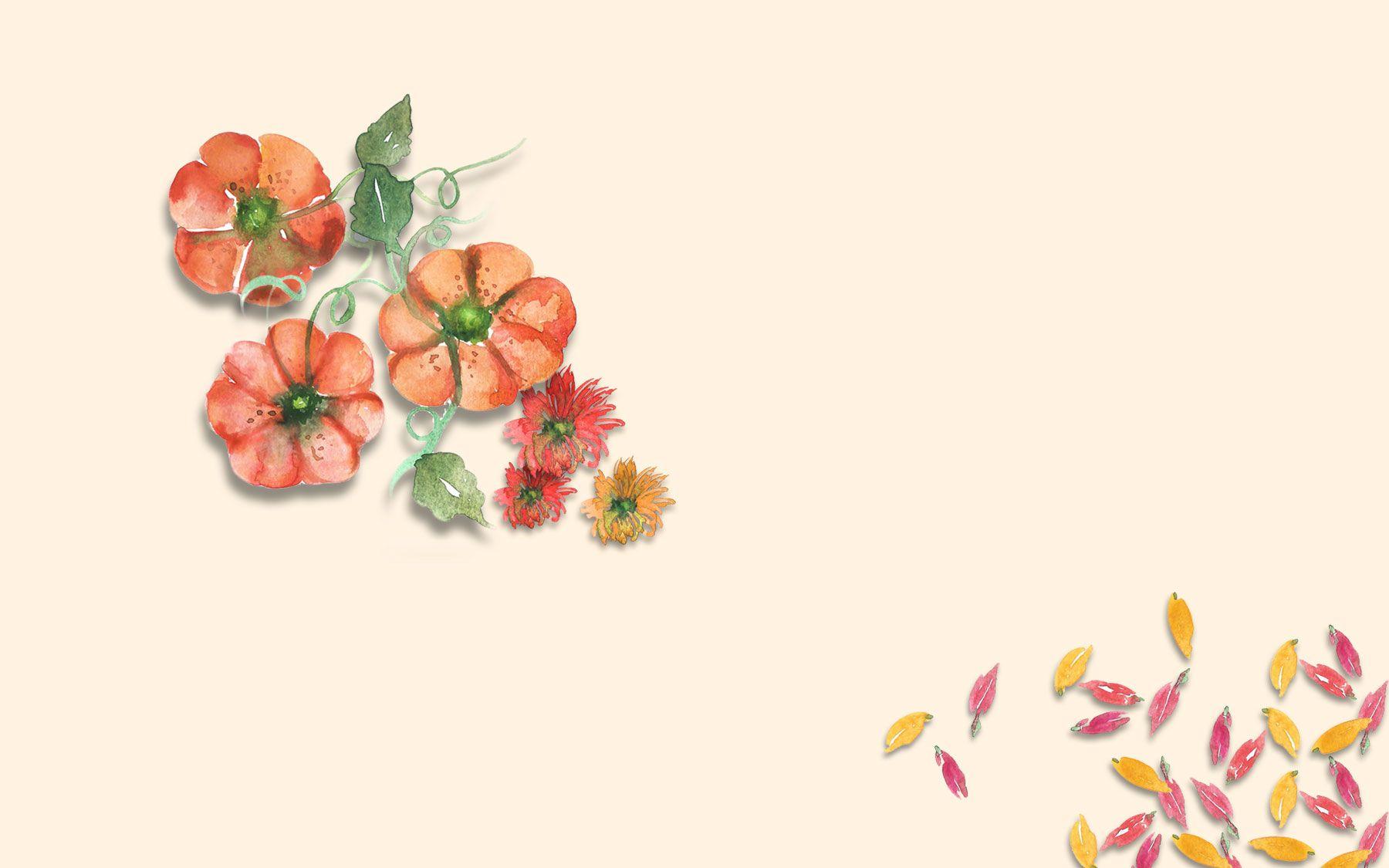 1800x1125 FREE WATERCOLOR PUMPKIN WALLPAPERS Inkstruck Studio