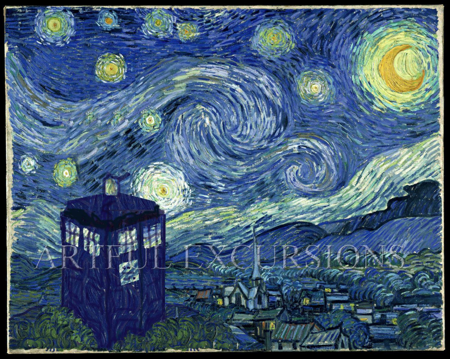 1500x1197 Doctor Who Starry Night Wallpaper