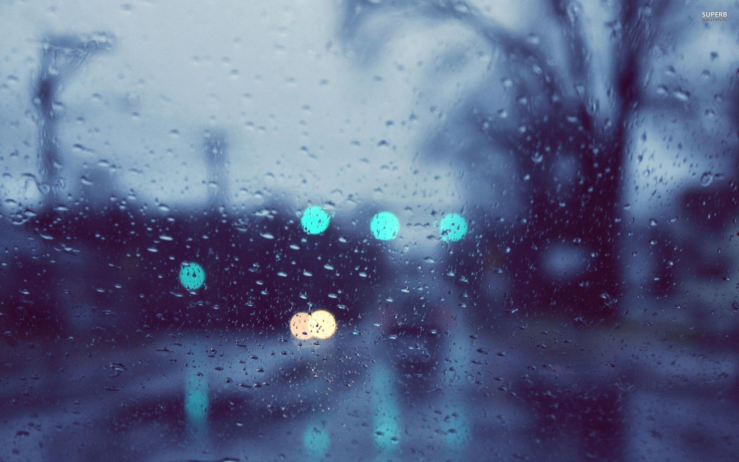 2560x1600 Aesthetic Rain Anime Desktop Wallpaper