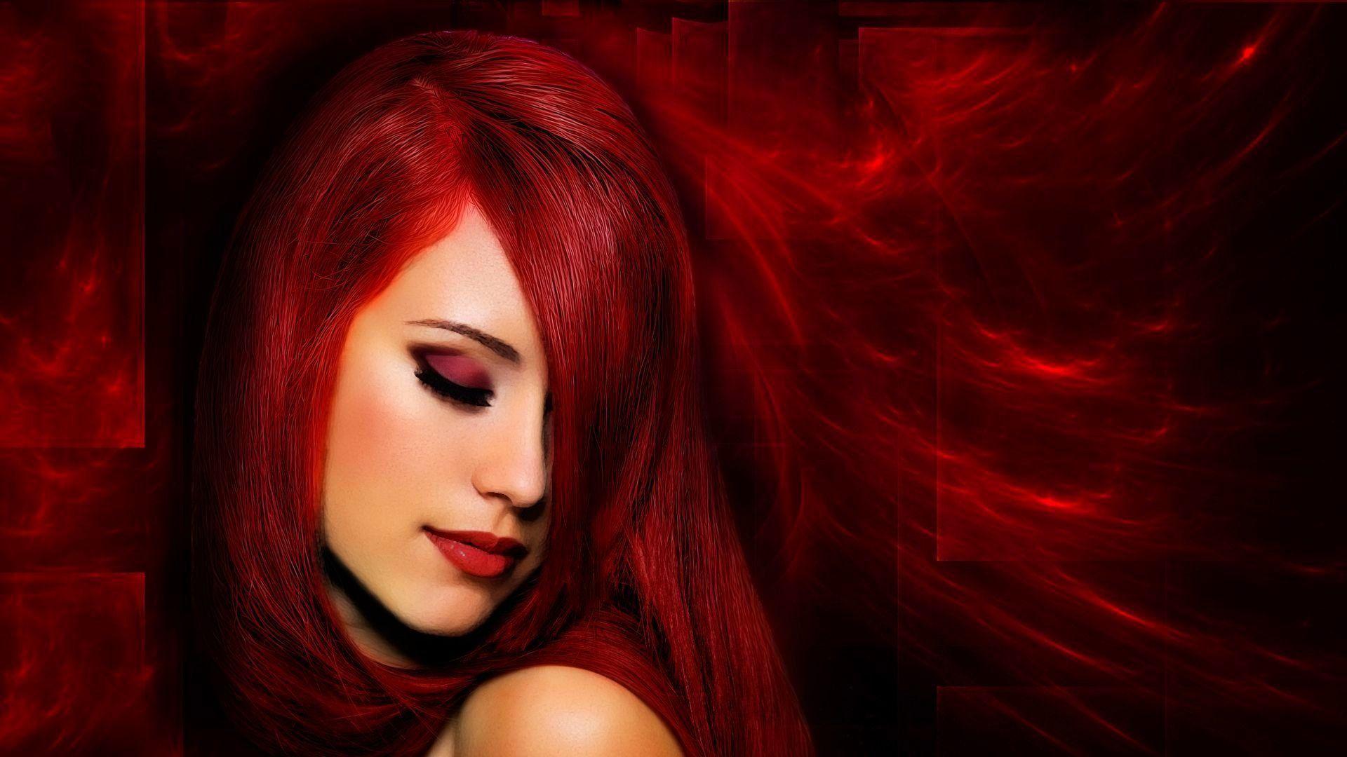 Red Girl Wallpapers Top Free Red Girl Backgrounds Wallpaperaccess