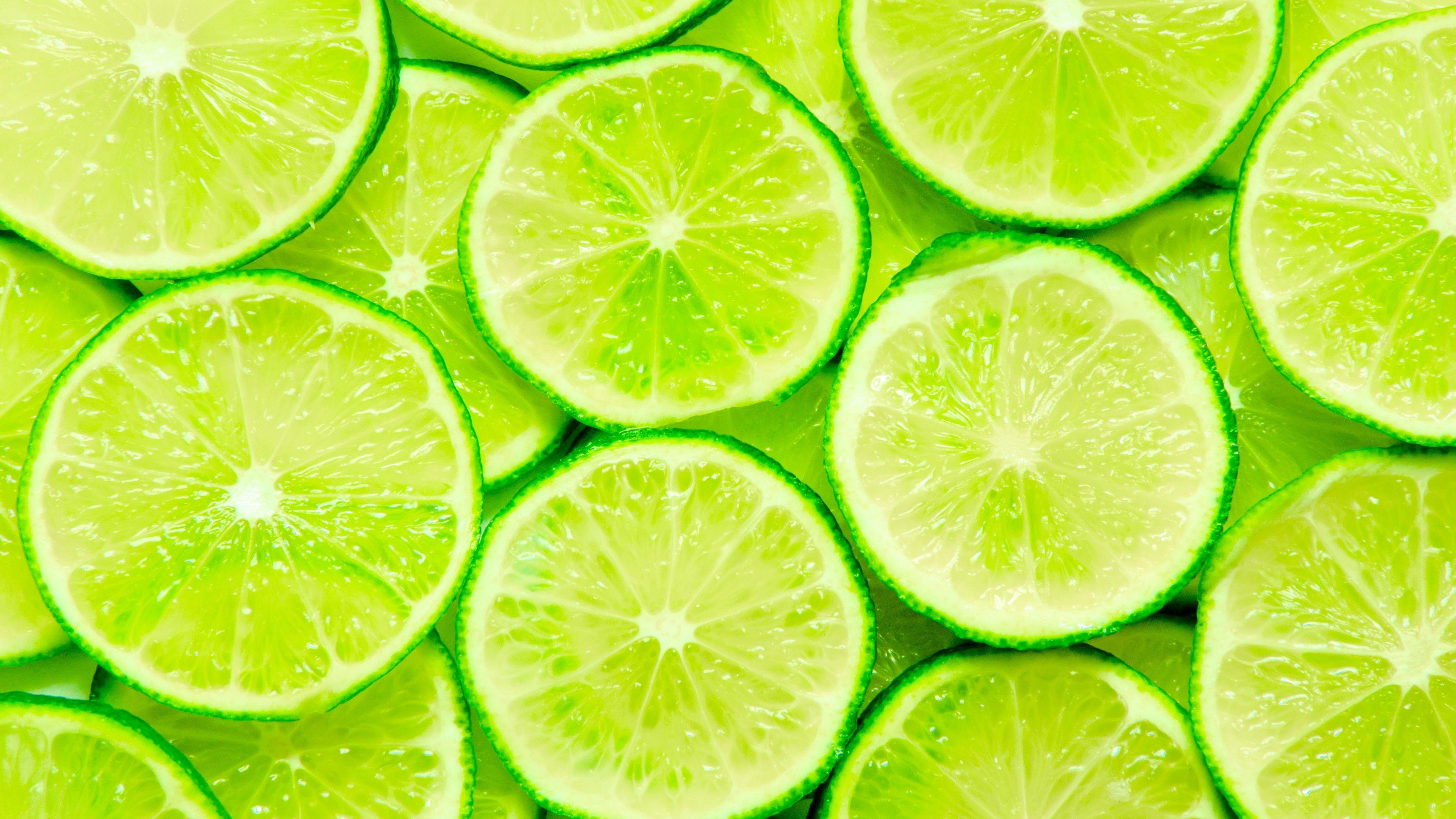 3840x2160 Wallpaper lime, green, 4k, Food