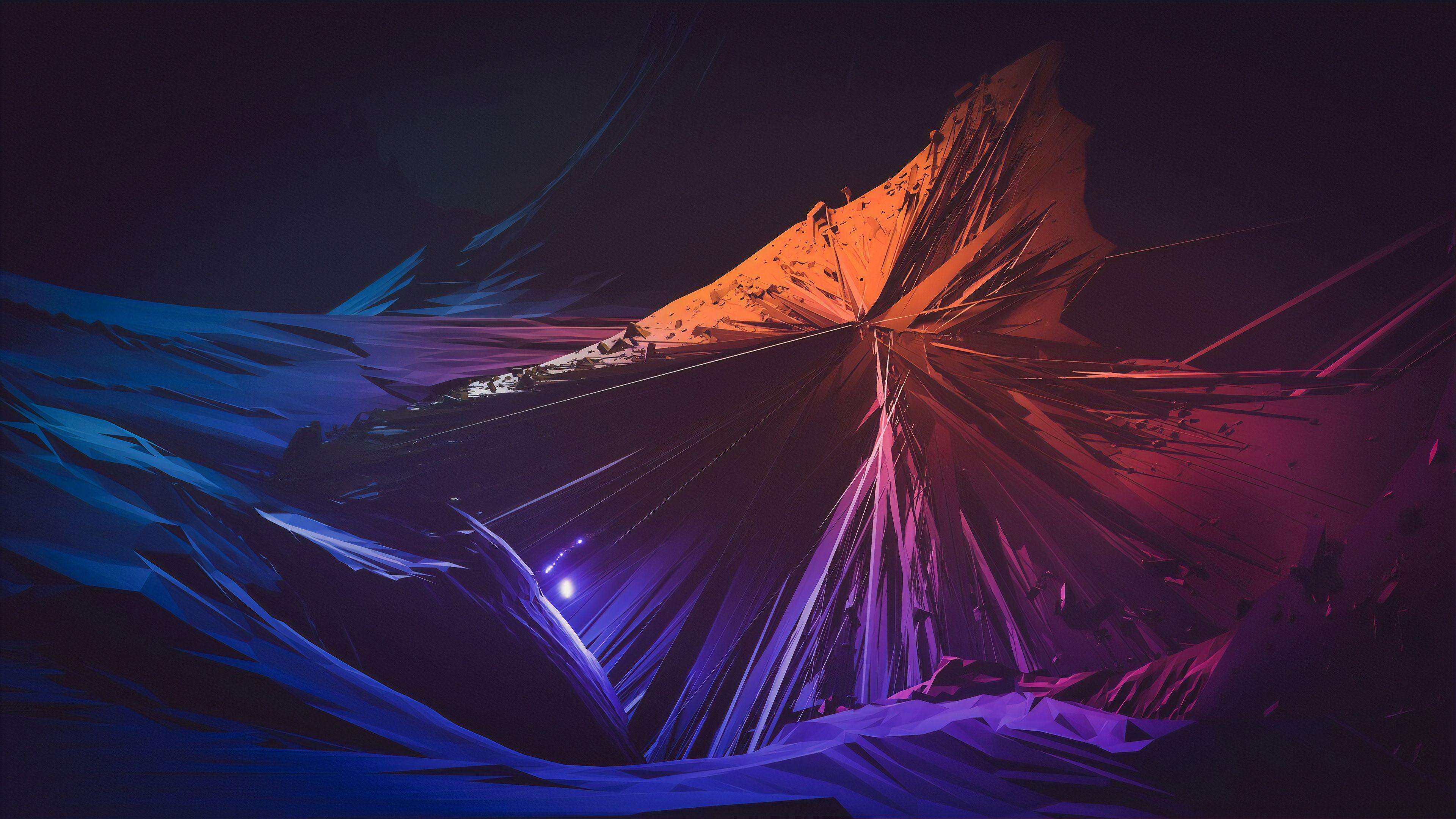 3840x2160 Wallpaper 4k Sharp Shapes Abstract 4k Wallpaper, Abstract Wallpaper, Artist Wallpaper, Artstation Wallpaper, Digital Art Wallpaper, Hd Wallpaper, Shapes Wallpaper