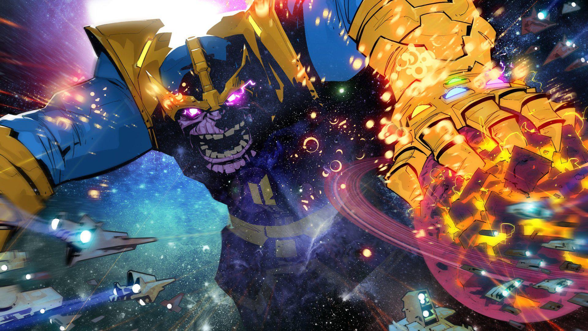 1920x1080 Android Artwork Thanos Wallpaper HD
