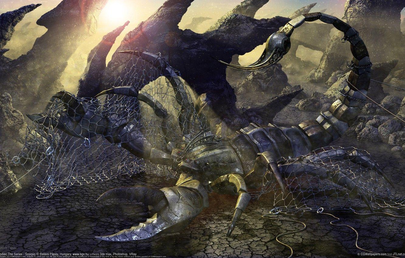 1332x850 Wallpaper network, Scorpio, zodiac image for desktop, section рендеринг