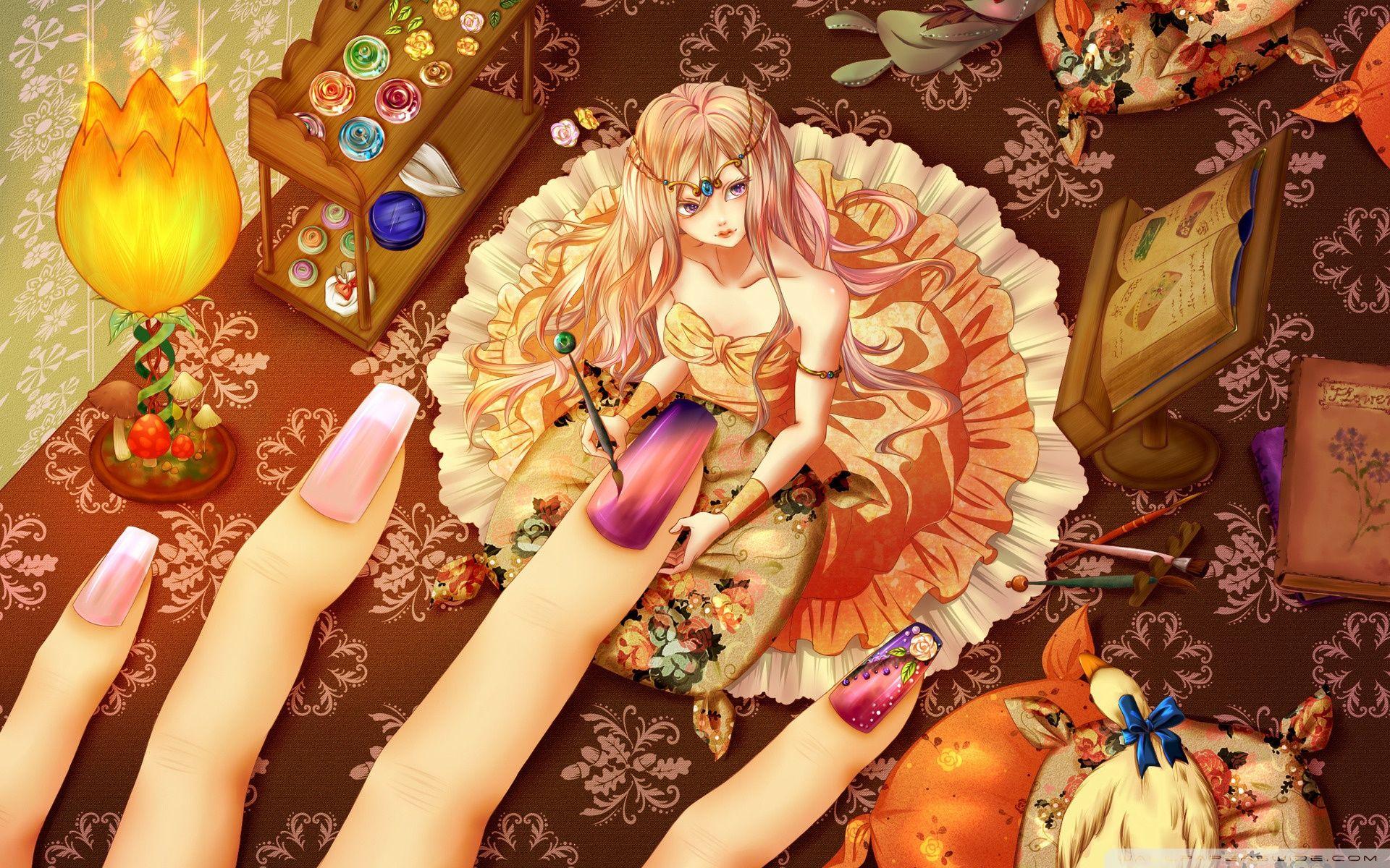 1920x1200 Download Nails Art Design UltraHD Wallpaper