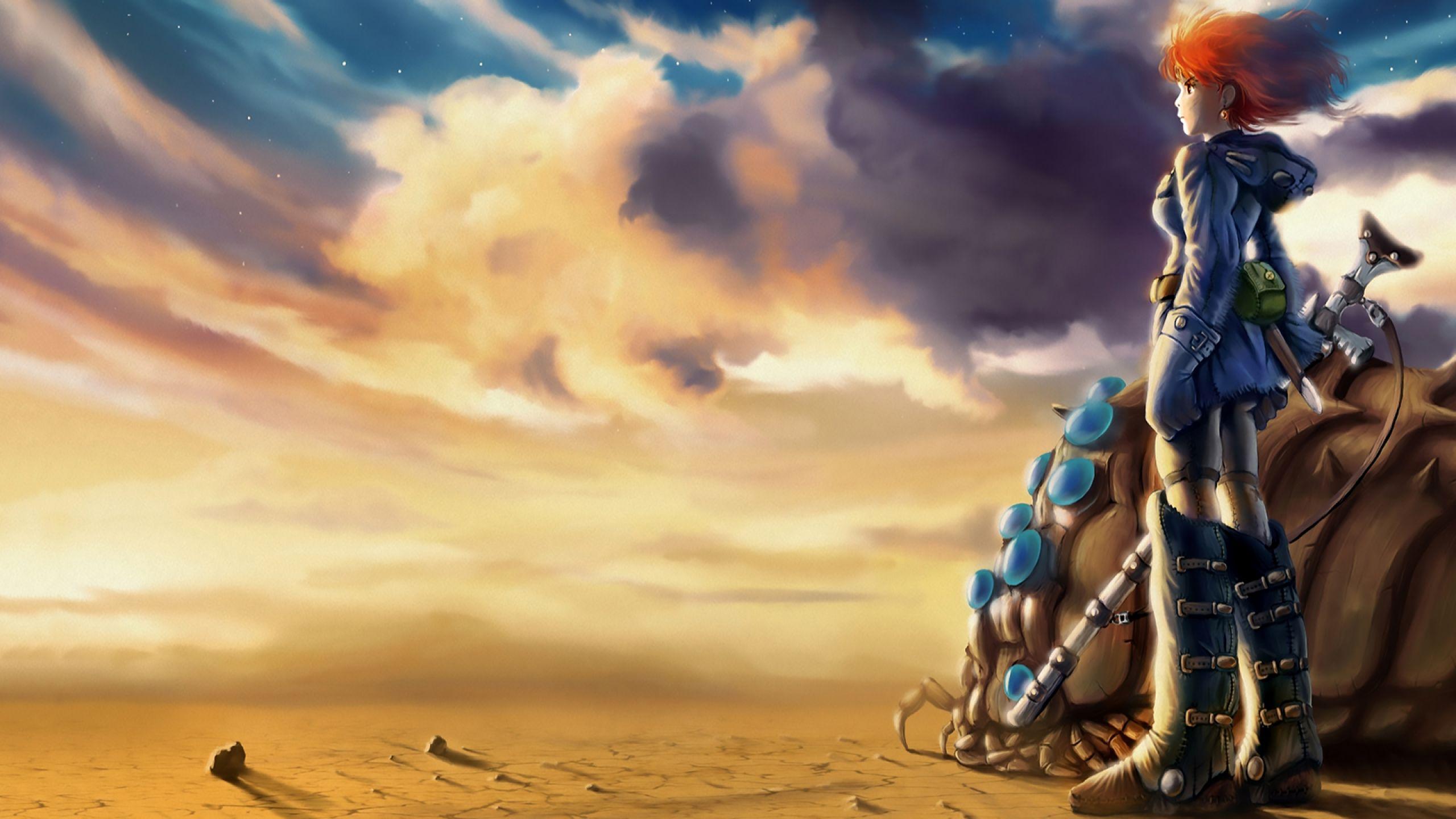 2560x1440 nausicaä of the valley of the wind, nausicaä, desert 1440P Resolution Wallpaper, HD Anime 4K Wallpaper, Image, Photo and Background