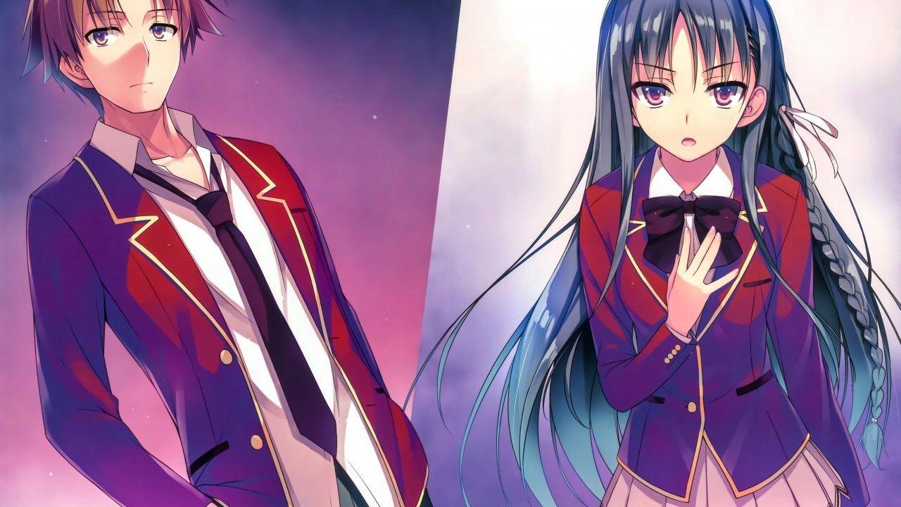 1280x720 Download 1280x720 Horikita Suzune, Ayanokouji Kiyotaka, Youkoso Jitsuryoku Shijou No Kyoushitsu E Wallpaper