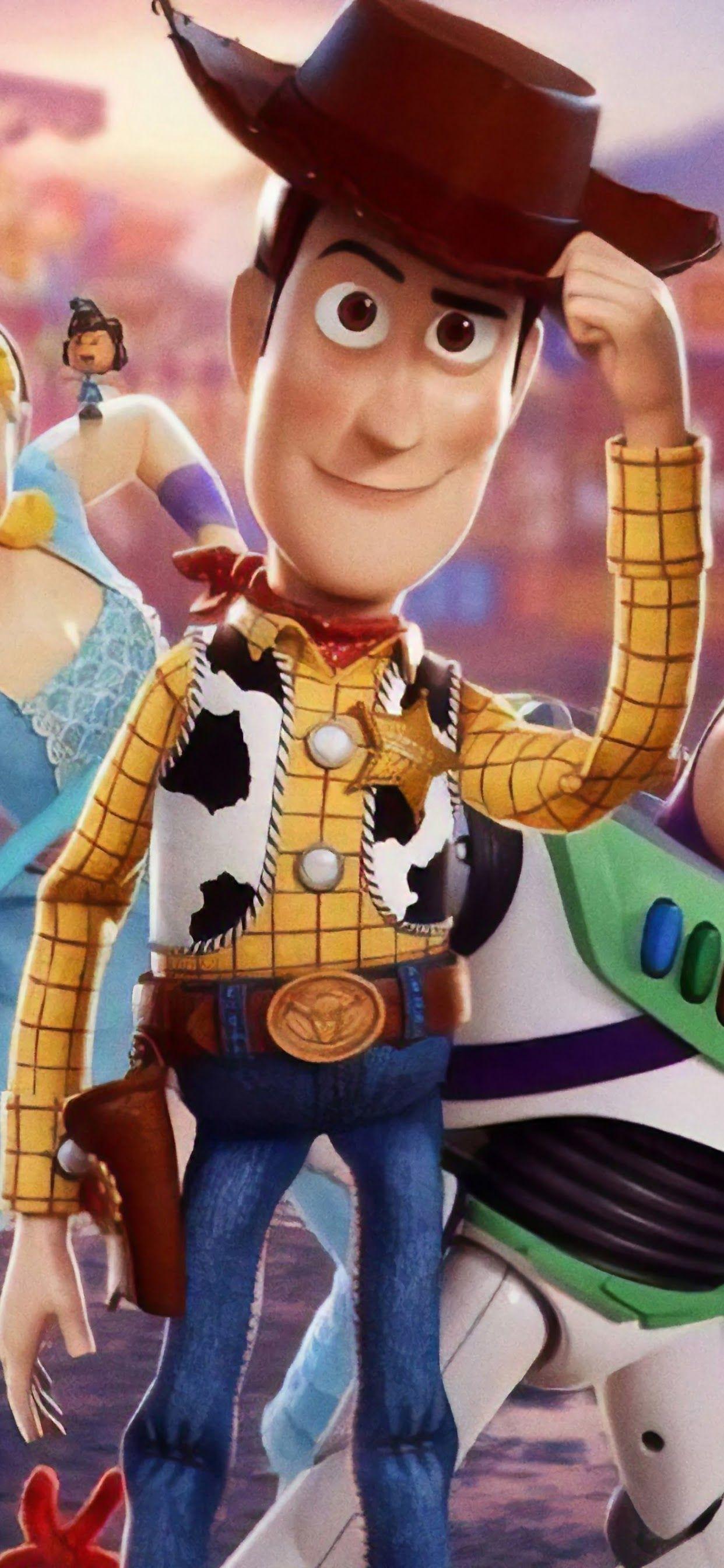 1242x2688 Toy Story 4 Characters 4K Wallpaper