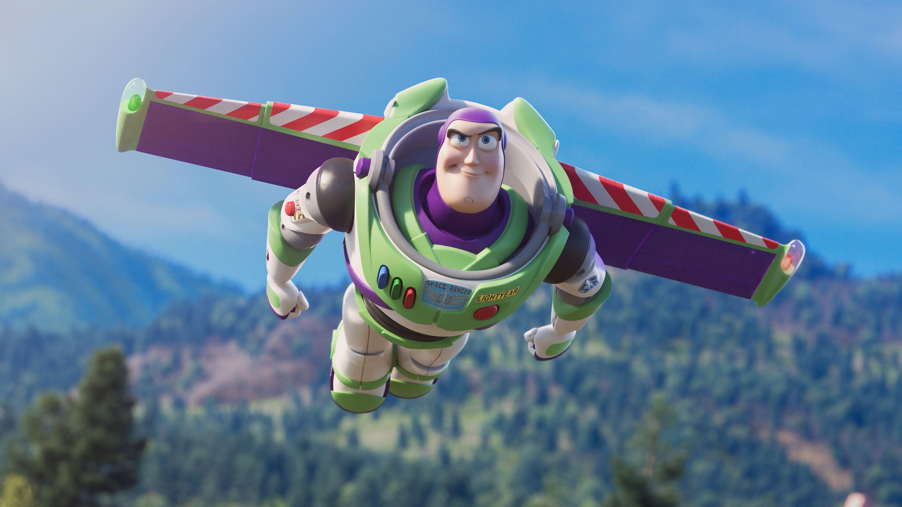 3840x2160 Buzz Lightyear flying Toy Story 4 Wallpaper 4k Ultra HD