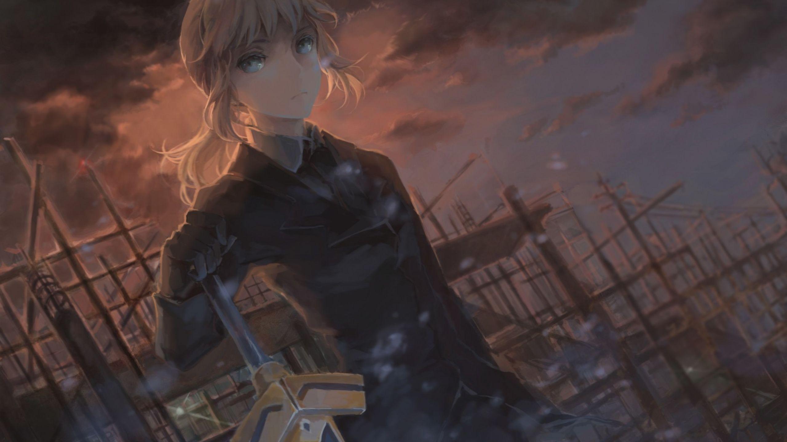 2560x1440 fate stay night, fate zero, saber 1440P Resolution Wallpaper, HD Anime 4K Wallpaper, Image, Photo and Background
