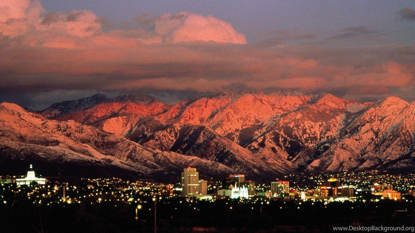 1366x768 Salt Lake City Wallpaper Desktop Background