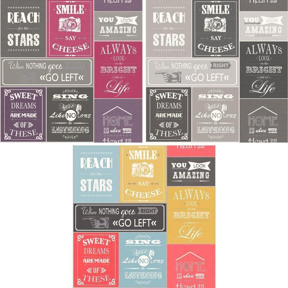 1000x1000 NEW HOLDEN DÉCOR REACH FOR THE STARS RETRO POSTER METALLIC VINYL WALLPAPER ROLL