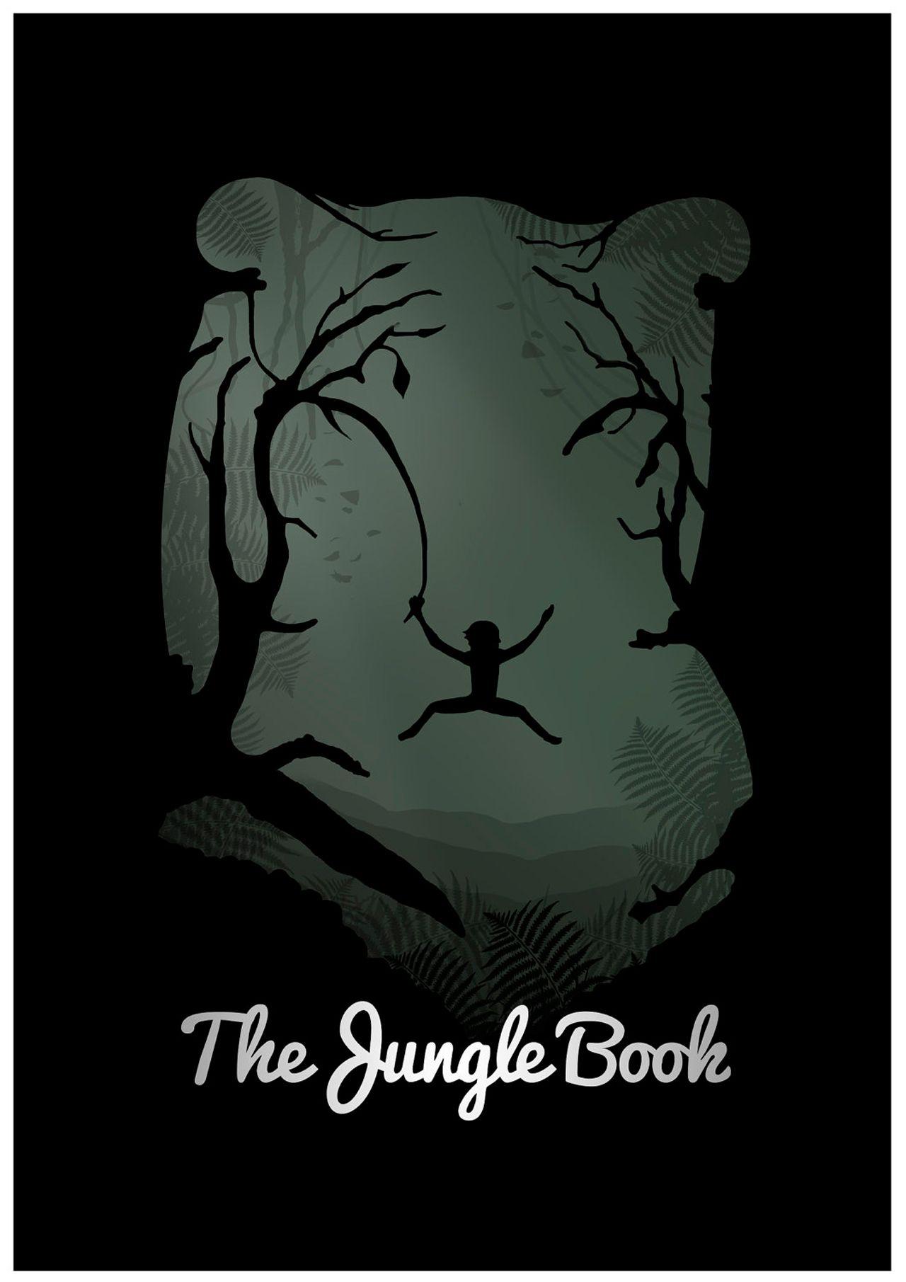 1280x1811 Retro Poster Jungle Book ya Disney shabiki Art