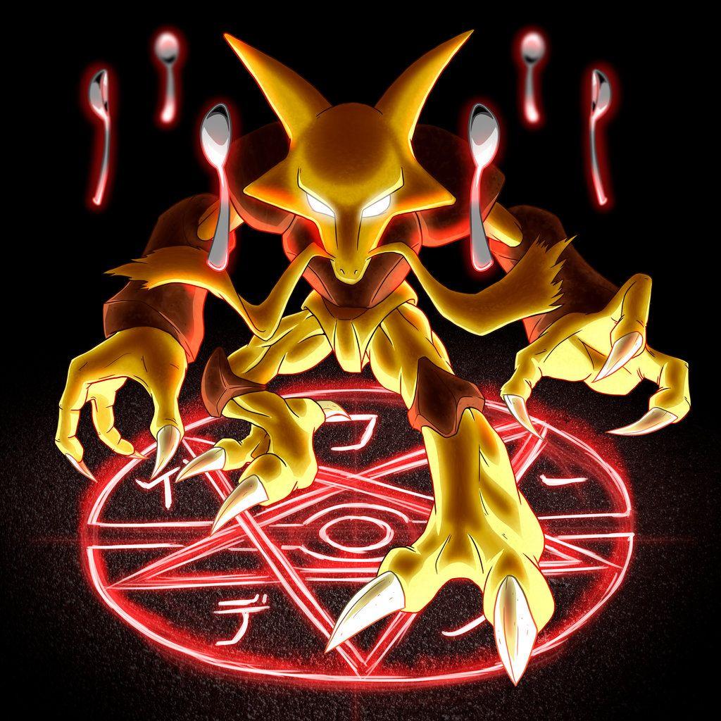 1024x1024 Alakazam Wallpaper. Alakazam Wallpaper, Mega Alakazam Wallpaper and Alakazam vs Gengar Wallpaper