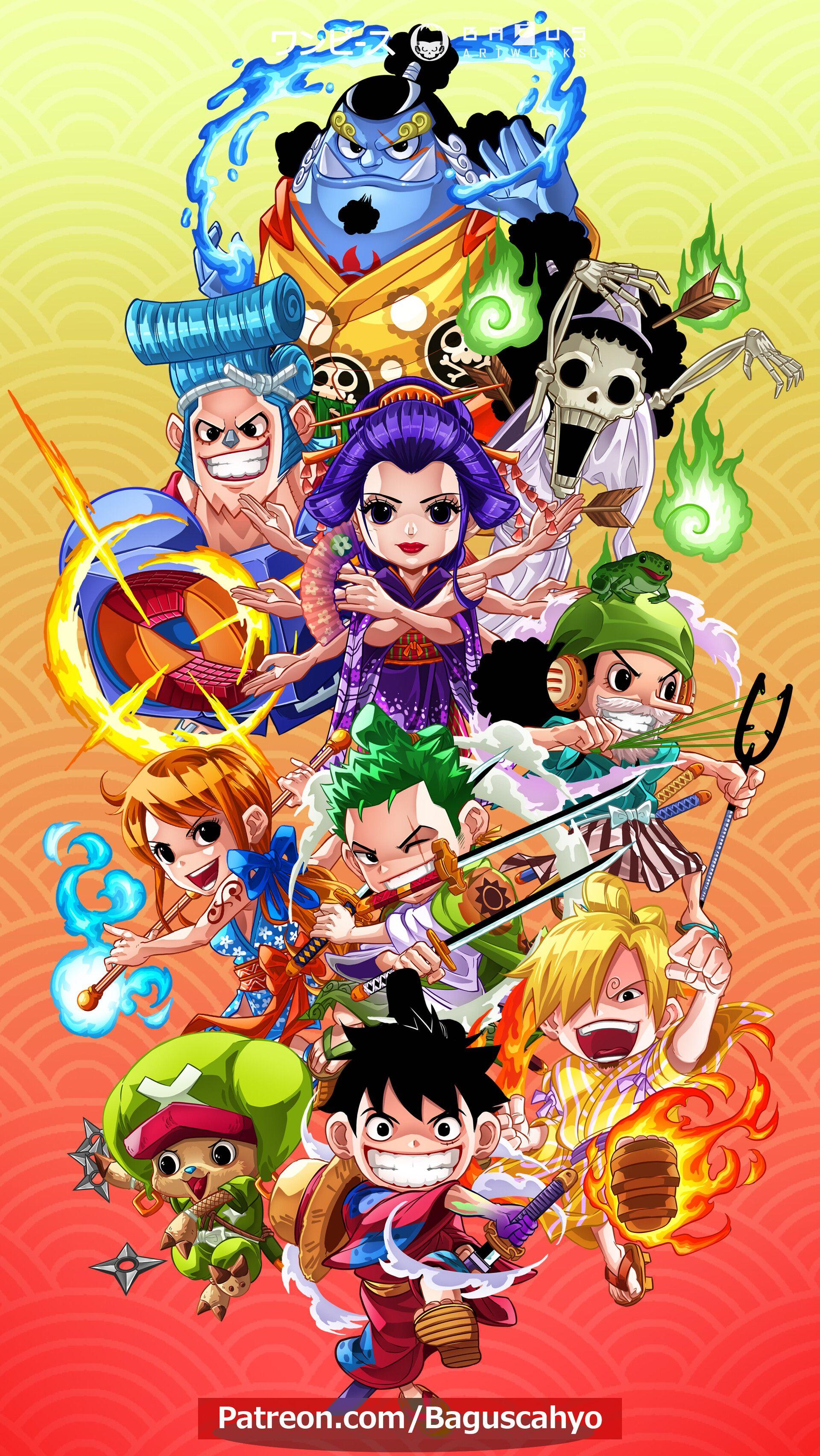 1920x3410 Straw Hat Pirate Crew Assemble, Bagus Tri Cahyono
