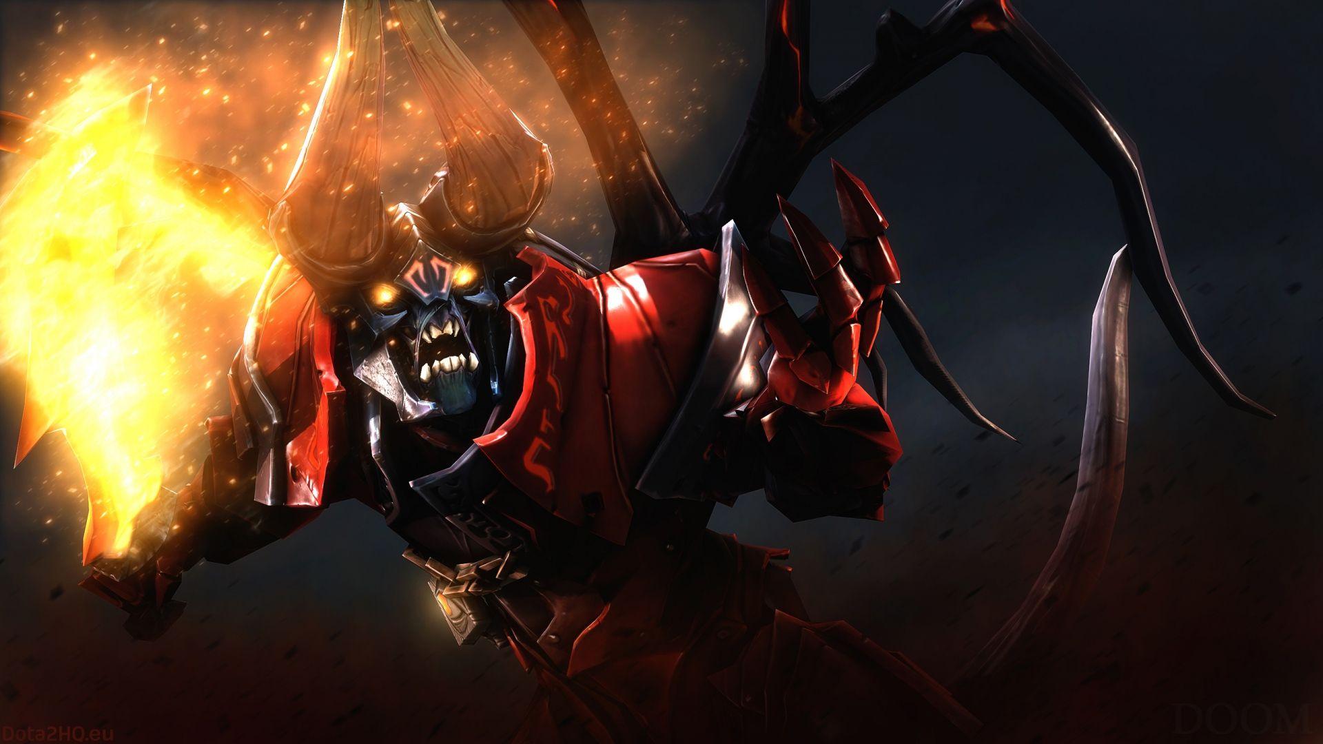 1920x1080 Full HD Wallpaper lucifer demon doom dota 2 art, Desktop Background HD 1080p