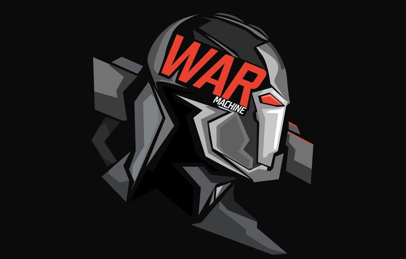 1332x850 Wallpaper graphics, costume, black background, comic, MARVEL, War Machine image for desktop, section минимализм