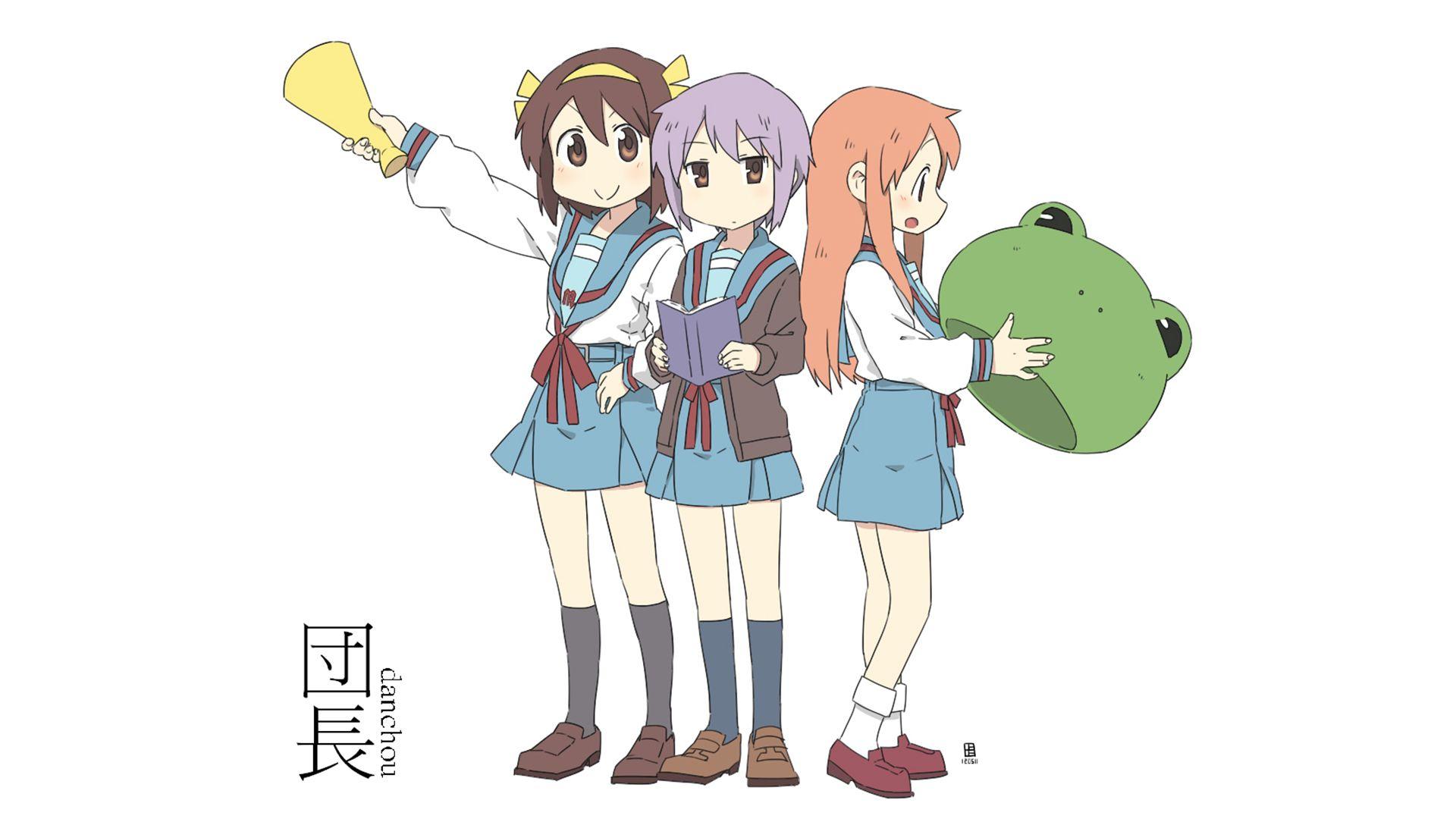 1920x1080 The Melancholy of Haruhi Suzumiya X Nichijou HD Wallpaper