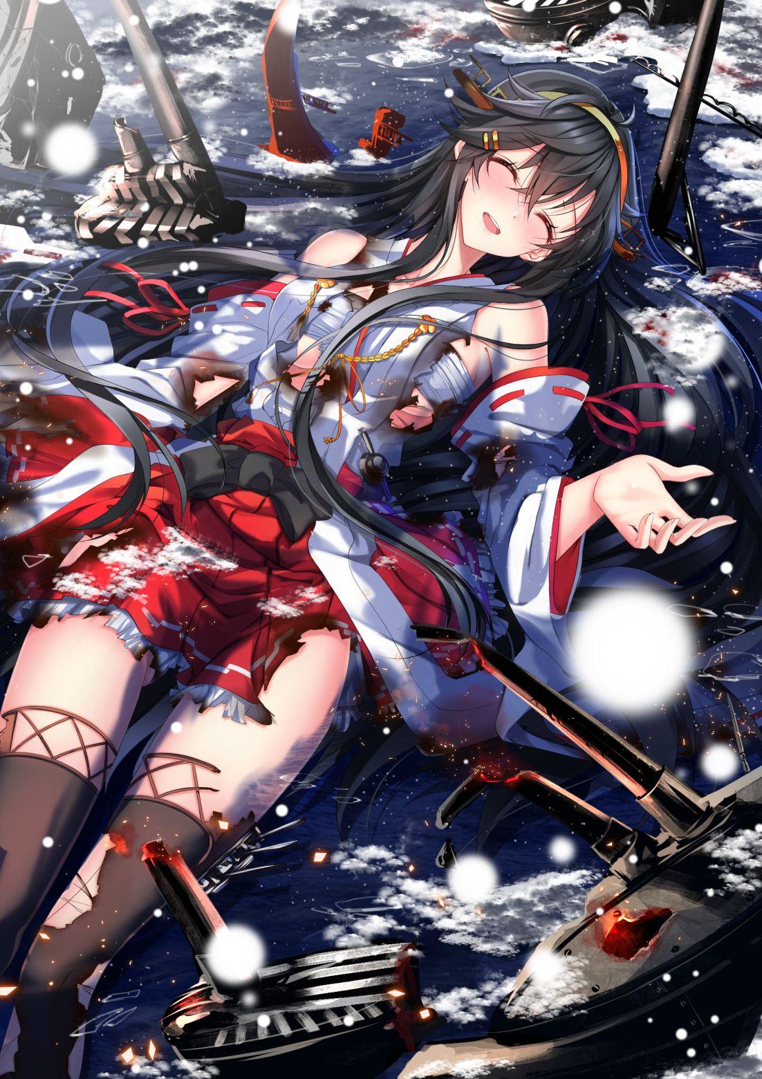 1102x1560 Swordsouls, Anime, Anime Girls, Artwork, Kantai Collection, Haruna (KanColle) Wallpaper HD / Desktop and Mobile Background