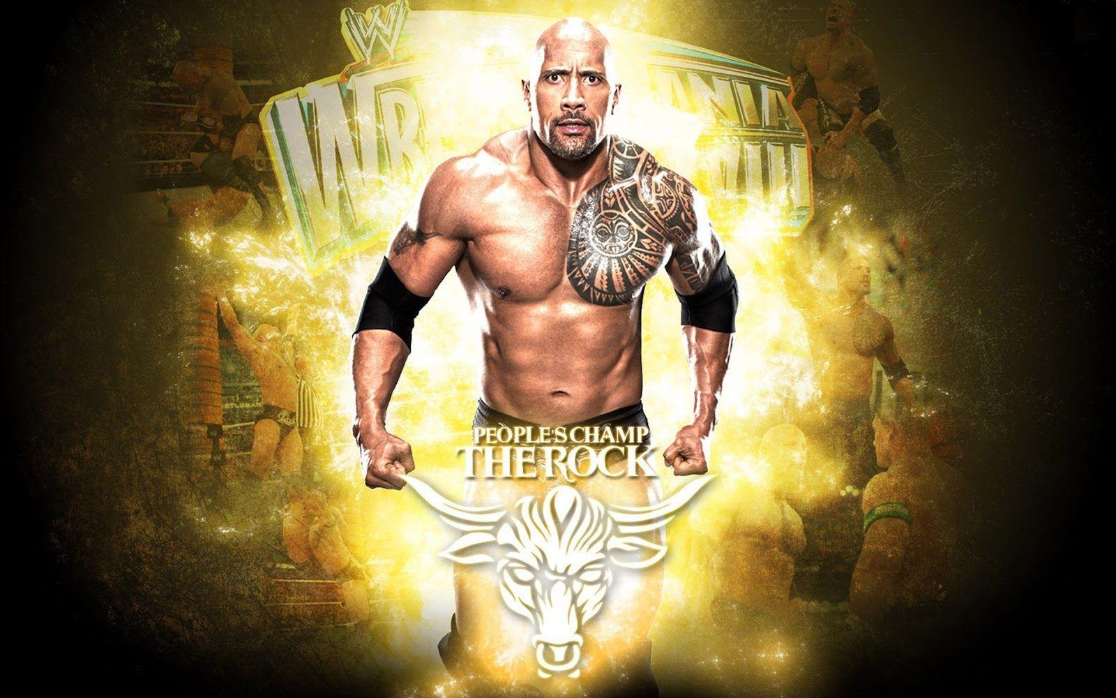 1600x1000 WWE Rock Wallpaper