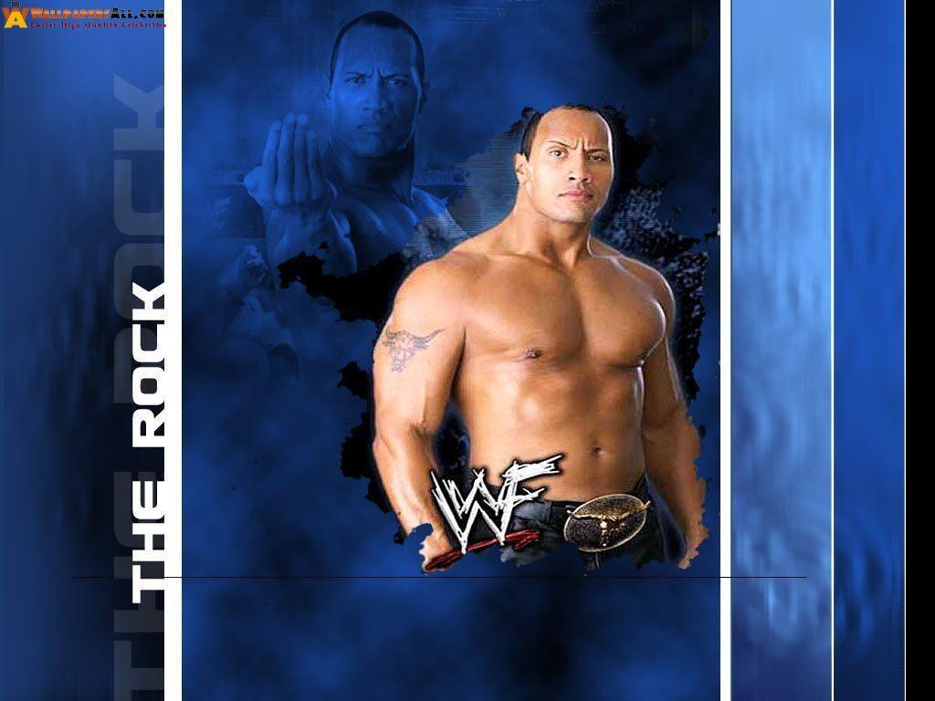 1024x768 WWE: the rock new wallpaper