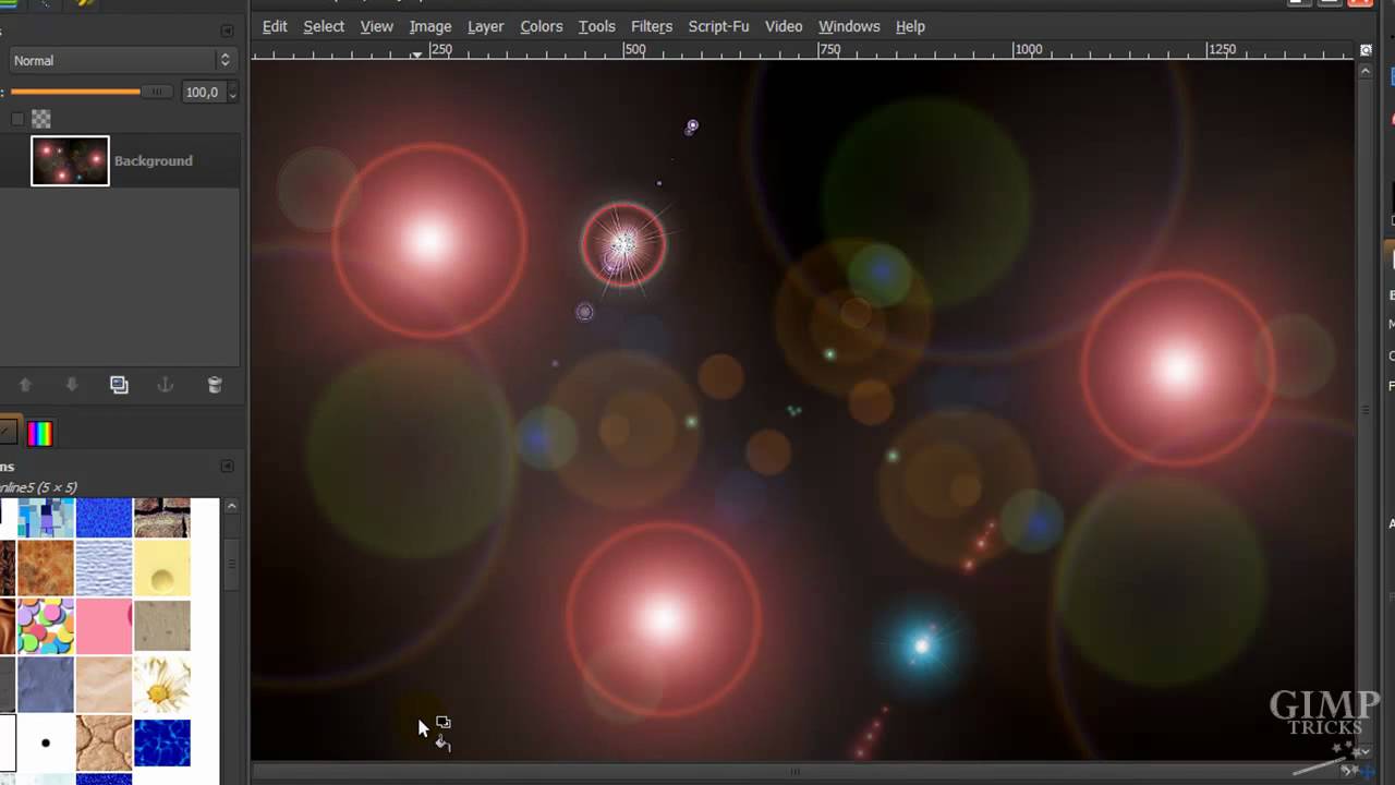 1280x720 GIMP tutorial- Cool Lensflare Wallpaper Background