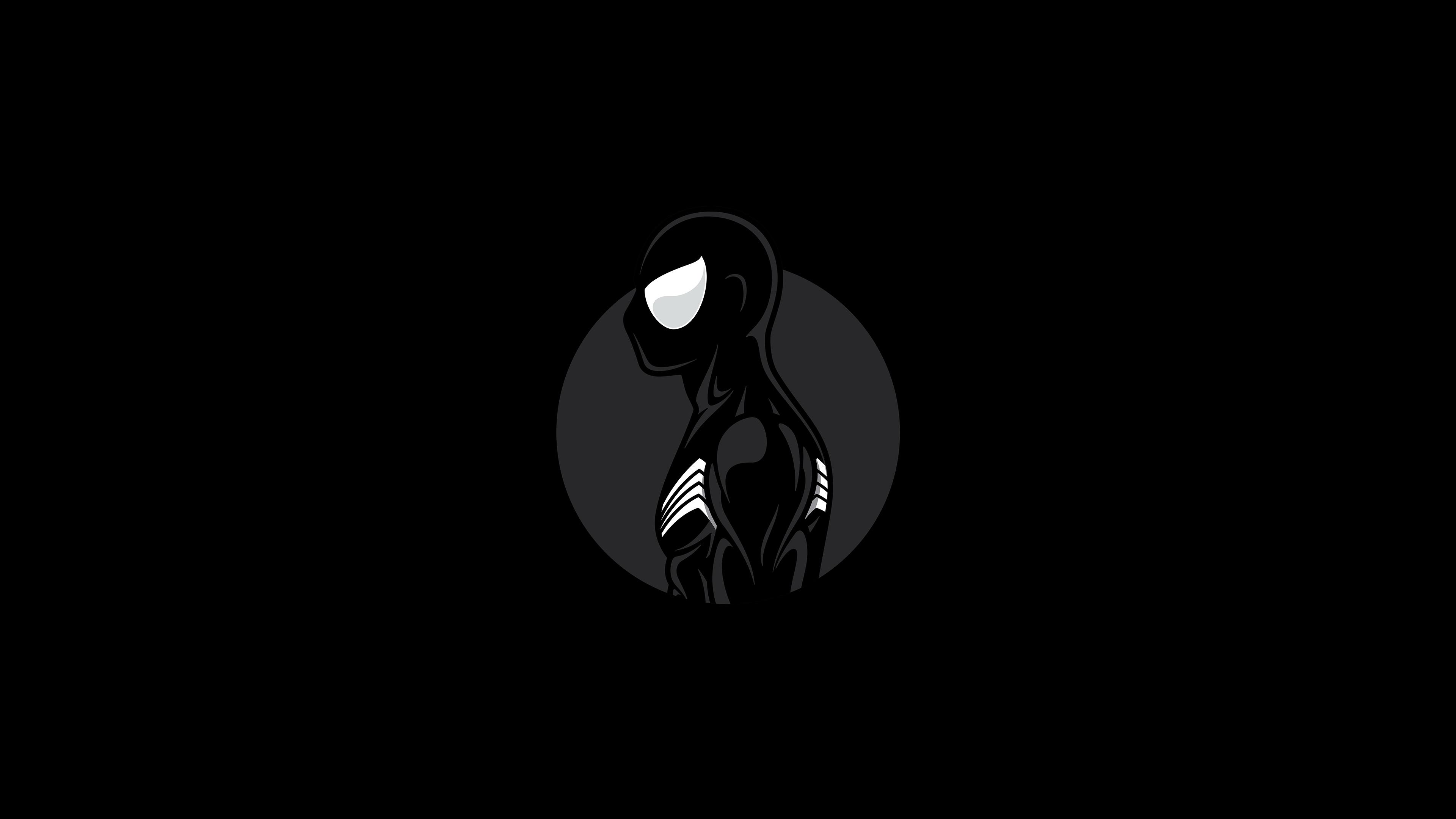 3840x2160 Spiderman Dark Minimalist Art 4k