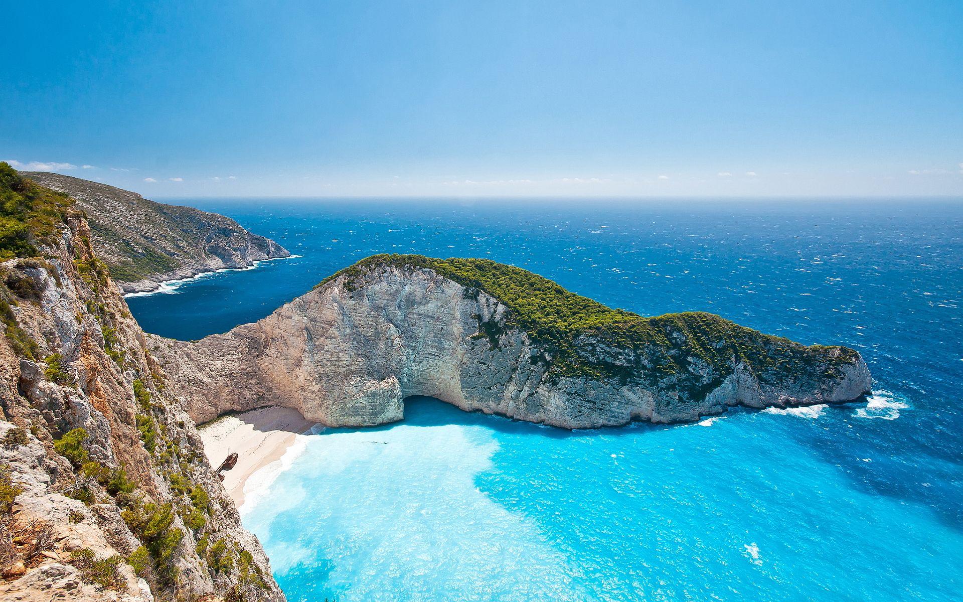 1920x1200 Greece beach zakynthos wallpaperx1200
