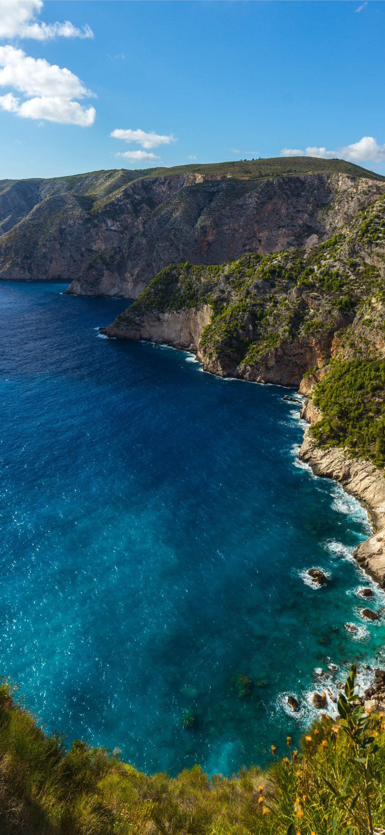 1242x2688 Brown mountain landscape Greece Zakynthos navagio. iPhone 11 Wallpaper Free Download
