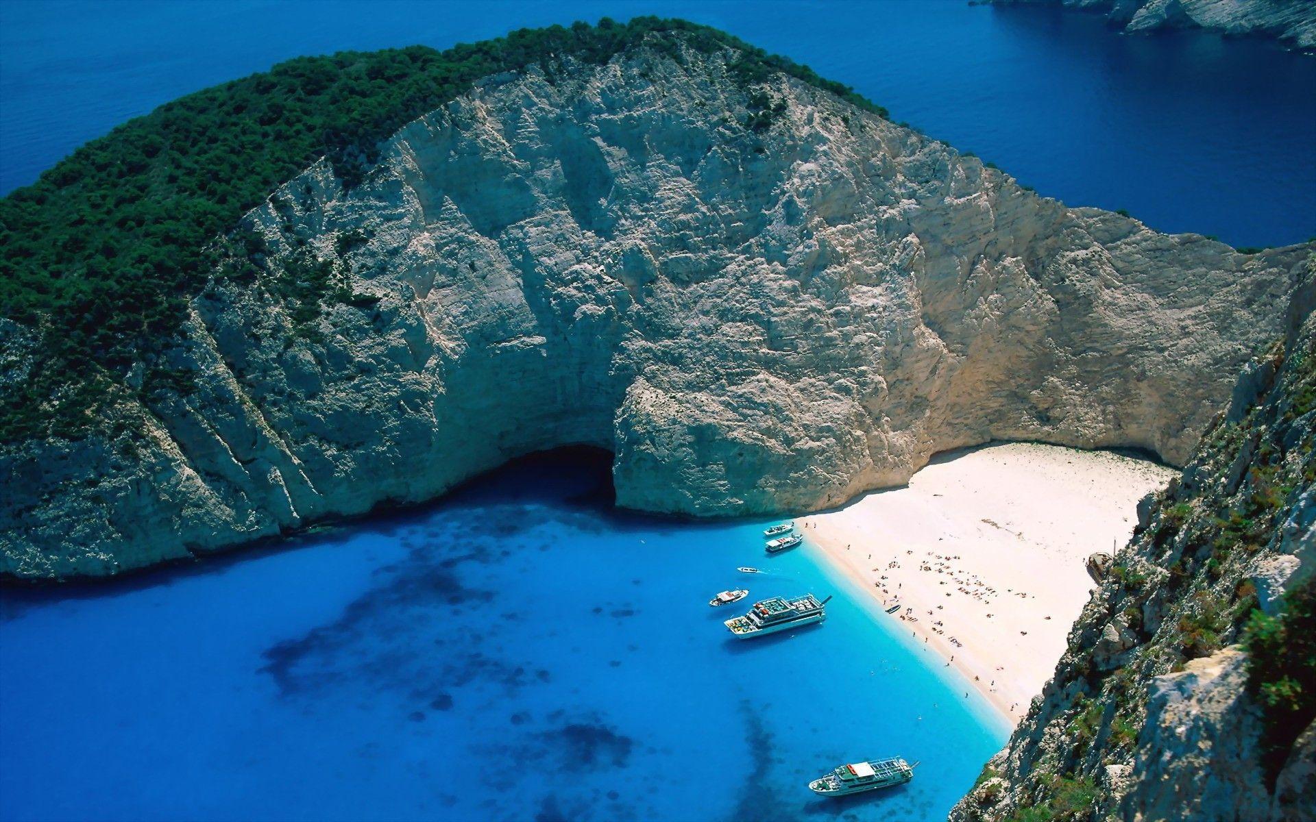 1920x1200 Zakynthos, Greece wallpaper 135 - Alamanos Beach HD Wallpaper