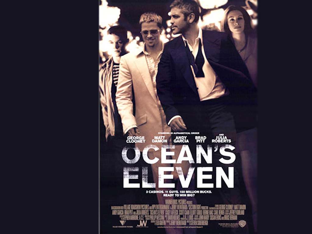 1024x768 Ocean Eleven posters wallpaper