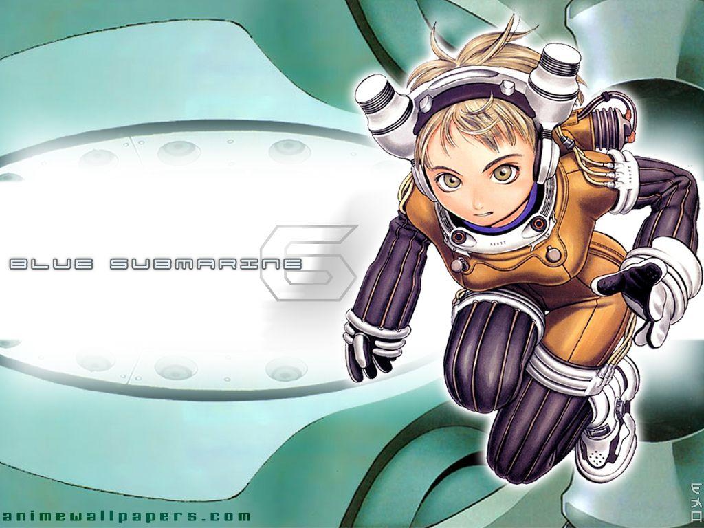 1024x768 blue submarine no 6. konachan.com.com Anime Wallpaper