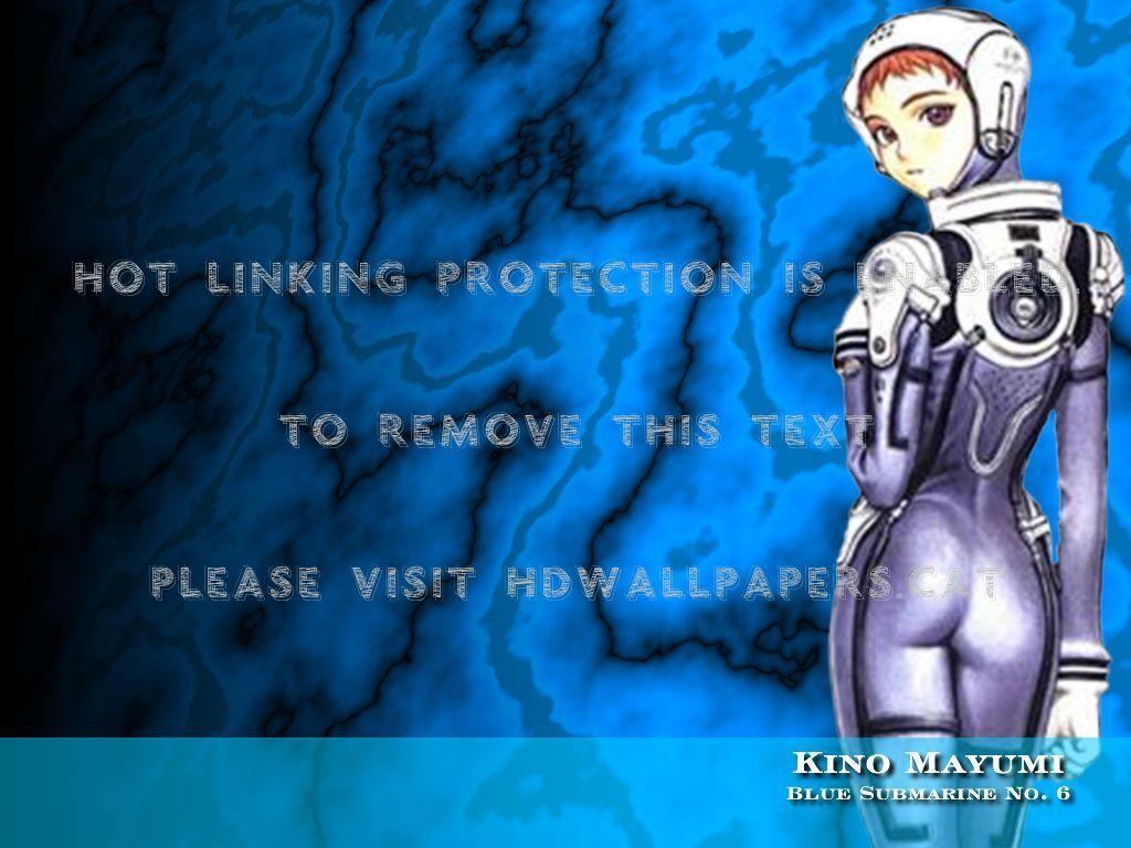 1024x768 blue submarine no. 6 girl artwork anime
