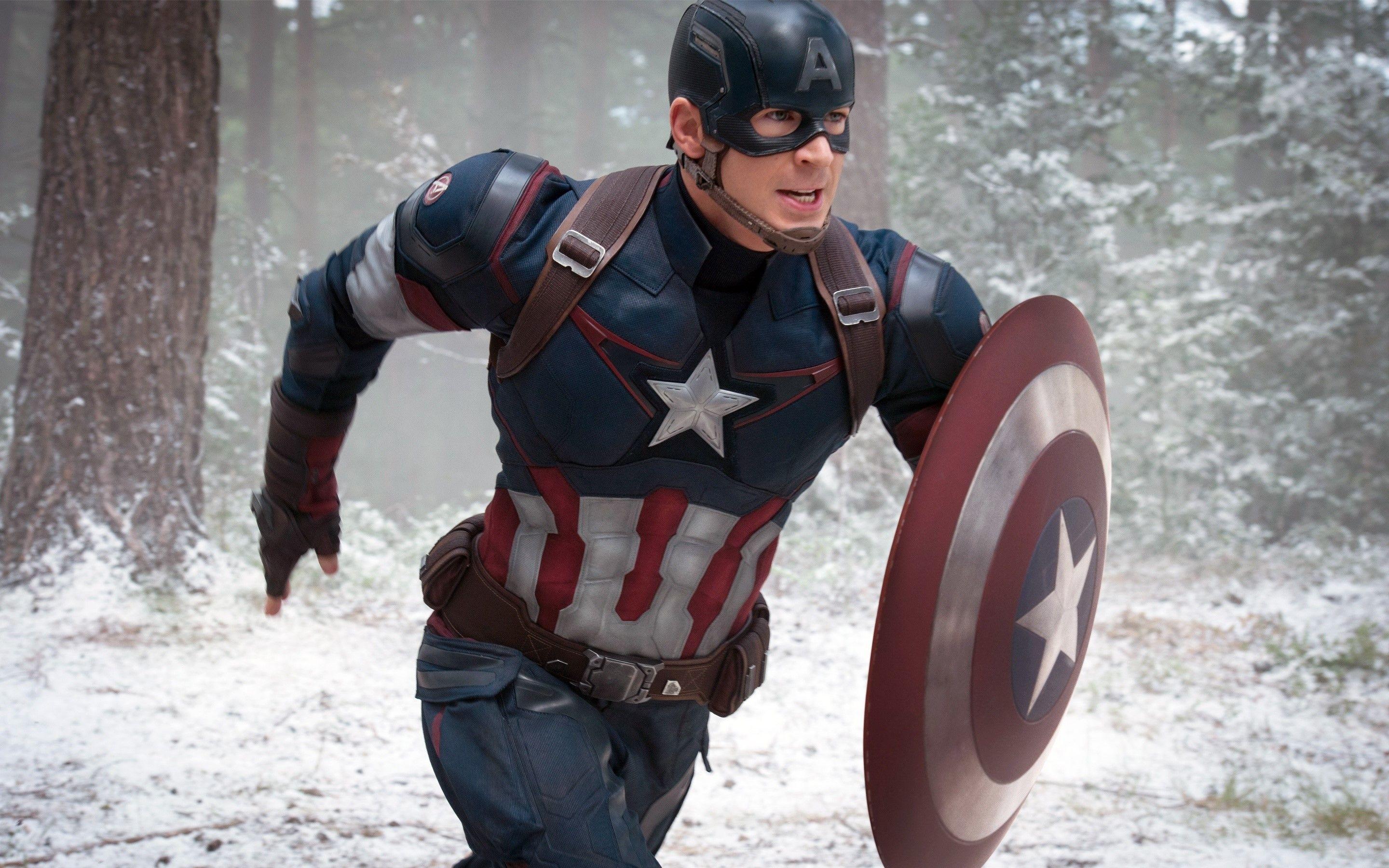 2880x1800 Captain America in Avengers Era of Ultron Wallpaper